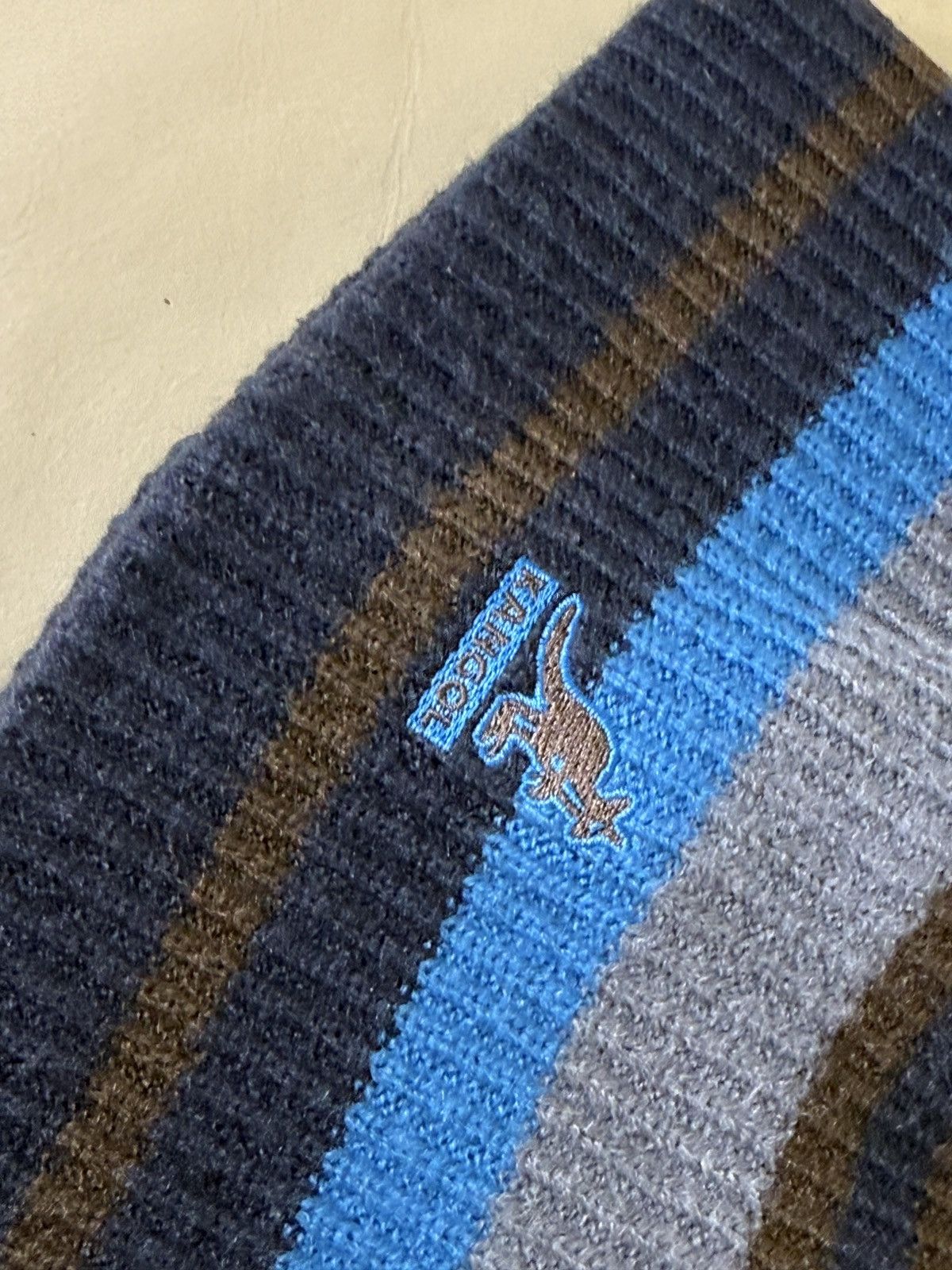 Kangol Vintage Kangol Blue Striped Beanie Hat Size ONE SIZE - 10 Thumbnail