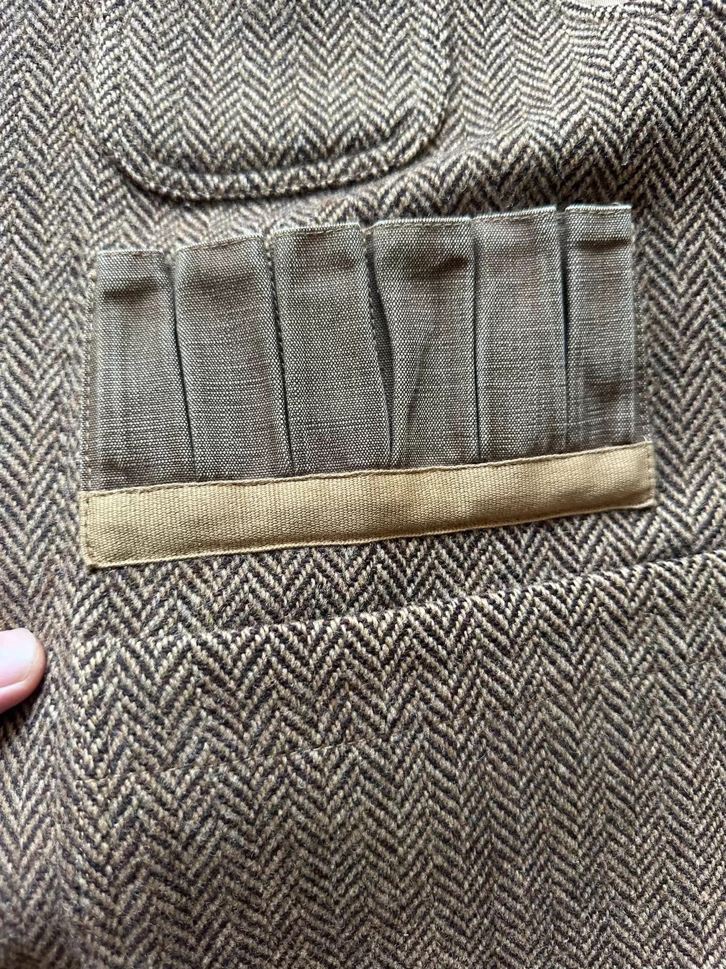 RRL Ralph Lauren rrl herringbone distressed hunting vest w/bullet pocket S Size US S / EU 44-46 / 1 - 6 Thumbnail