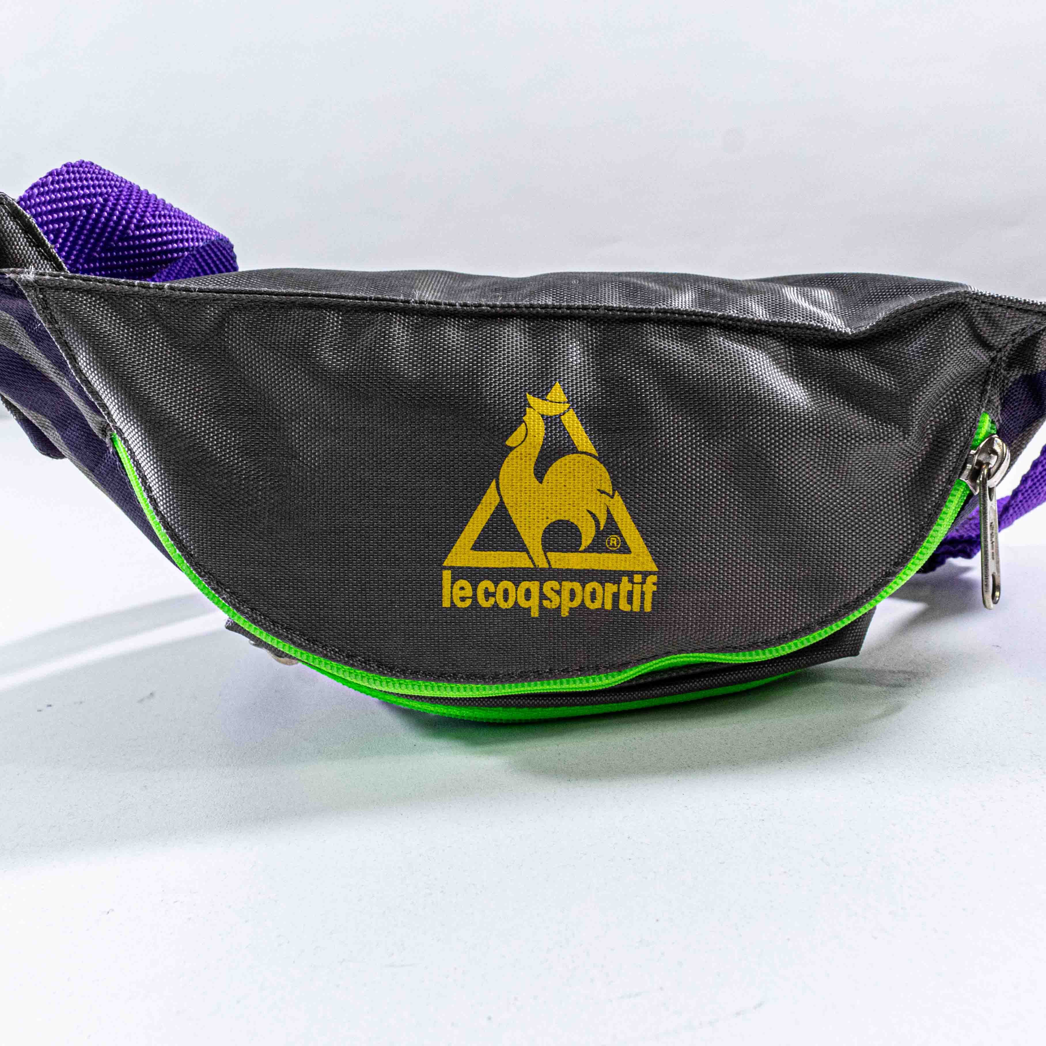 Le Coq Sportif Vintage Le Coq Sportif Fanny Pack Bag Neon Rave Waist Bag Size ONE SIZE - 3 Thumbnail
