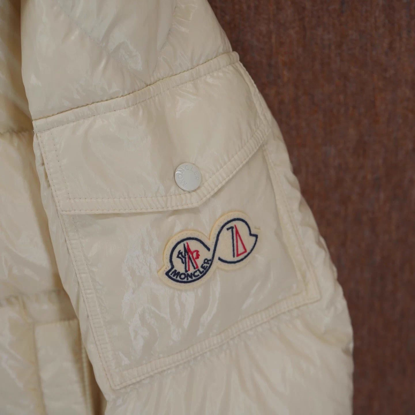 Moncler Moncler Maya 70th Cream White Jacket Size 2 99 Size M / US 6-8 / IT 42-44 - 4 Thumbnail