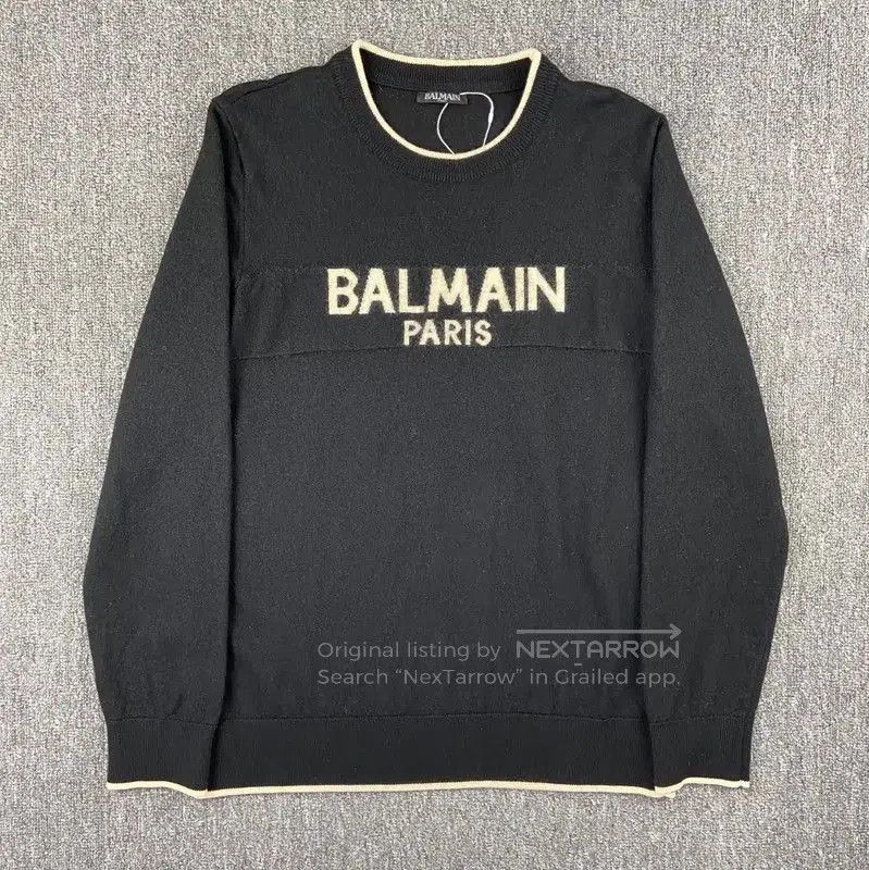 Balmain Balmain Women's Black Wool Sweatshirt . Size XL / US 12-14 / IT 48-50 - 1 Thumbnail