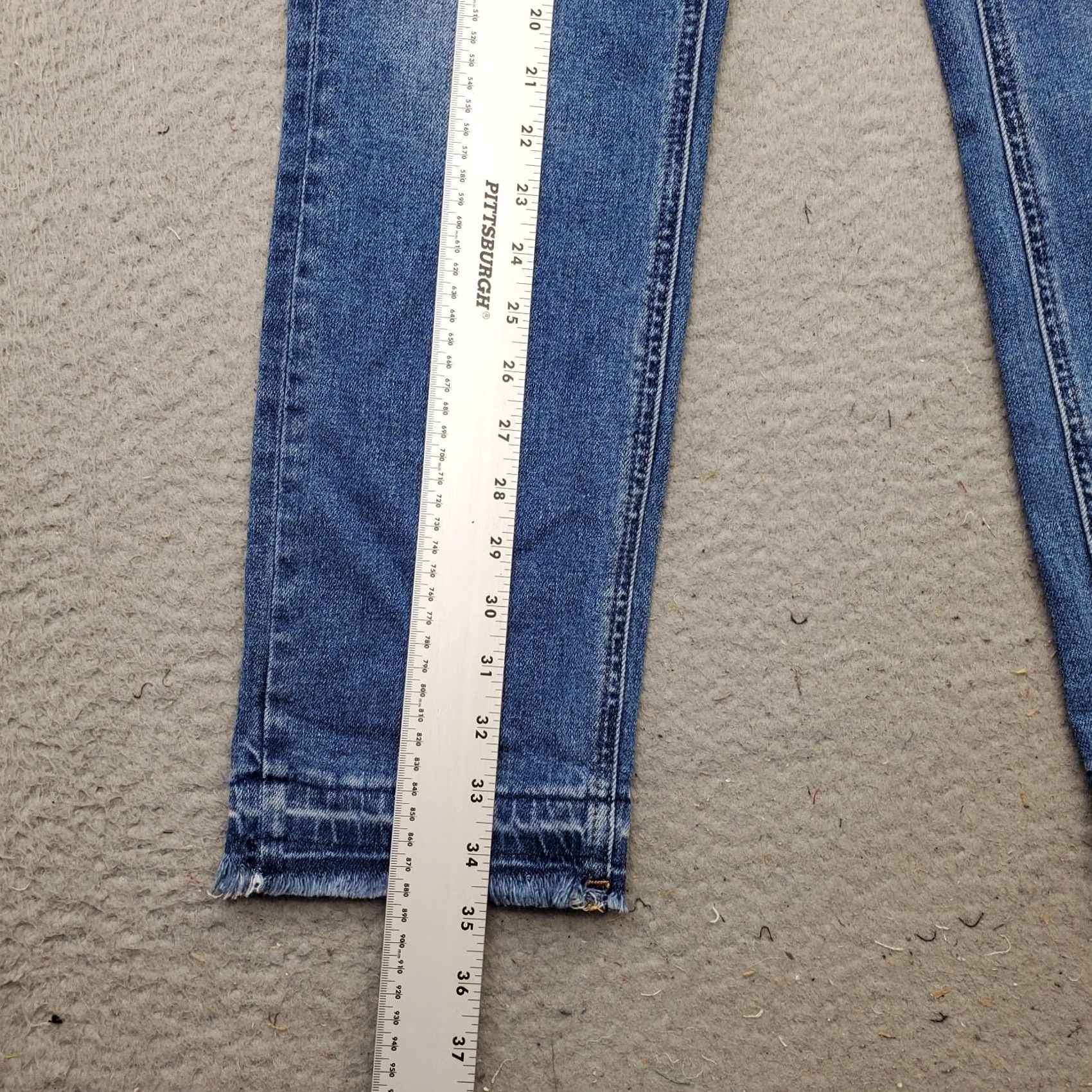 Vintage Mica Jeans Womens Size 24 Blue Flat Front High Waisted Straight Leg Denim 5-Pocket Clothing Womens Jeans Size 42" / US 20 - 3 Thumbnail