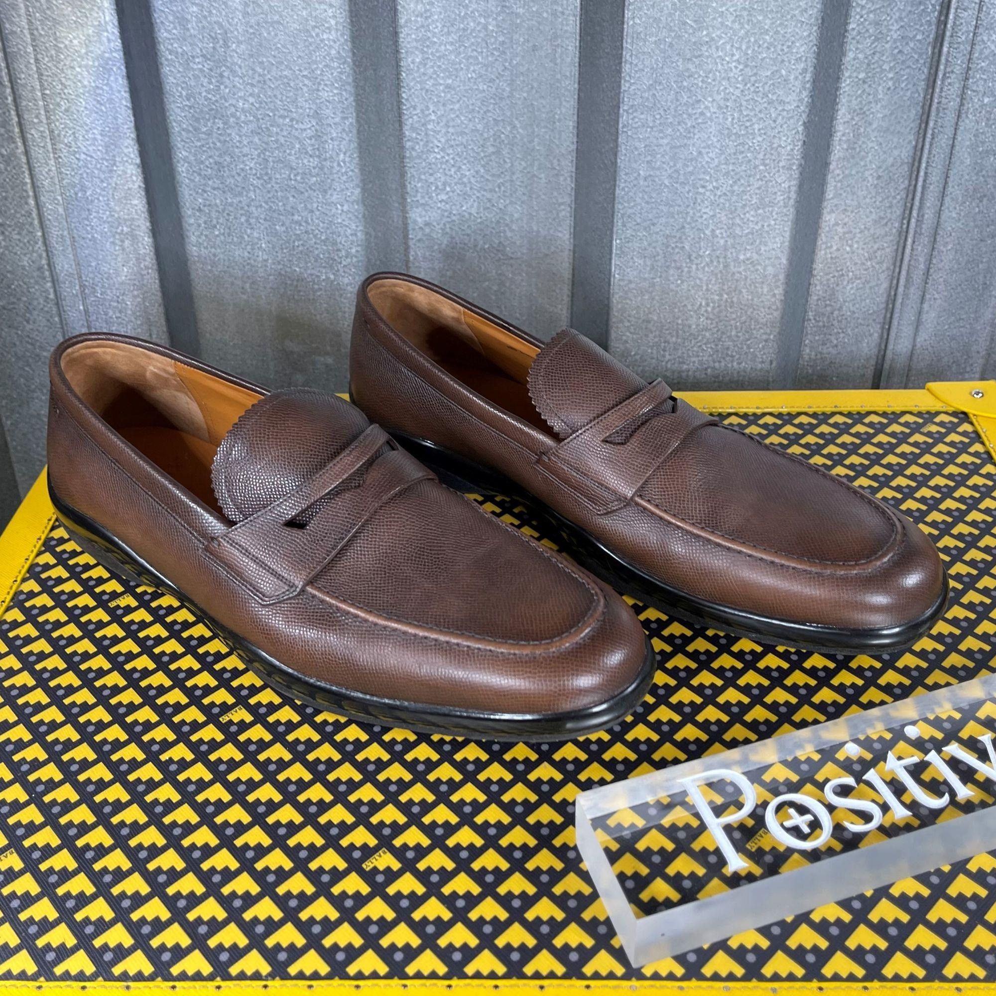 Bally Bally Micson Coffee Leather Loafers US 7 EEE Size US 7 / EU 40 - 4 Thumbnail