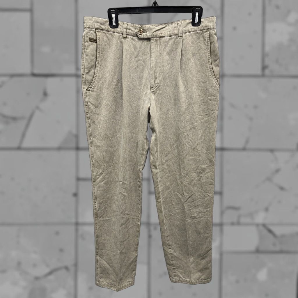 Vintage Alphorn Mens Gray Cotton Zip Fly Casual Pants Size 34 X 33 Pants Regular Men Gray 34 Inseam 33 X 34 Short? Size US 34 / EU 50 - 1 Thumbnail
