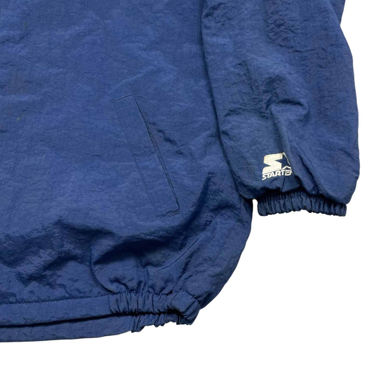 MLB VTG 90s NEW YORK YANKEES HOODED STARTER QUILT LINING JACKET Size US XL / EU 56 / 4 - 5 Thumbnail