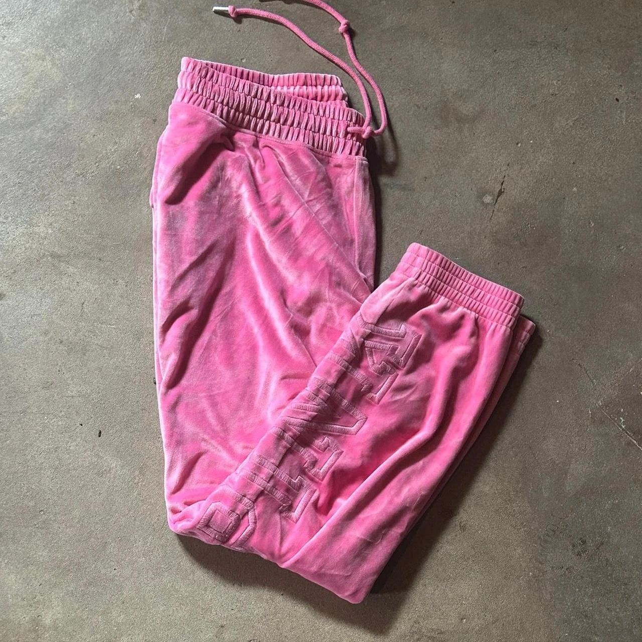Pink Pink Victoria's Secret velour sweatpants juicy style pants Size 30" / US 8 / IT 44 - 1 Thumbnail