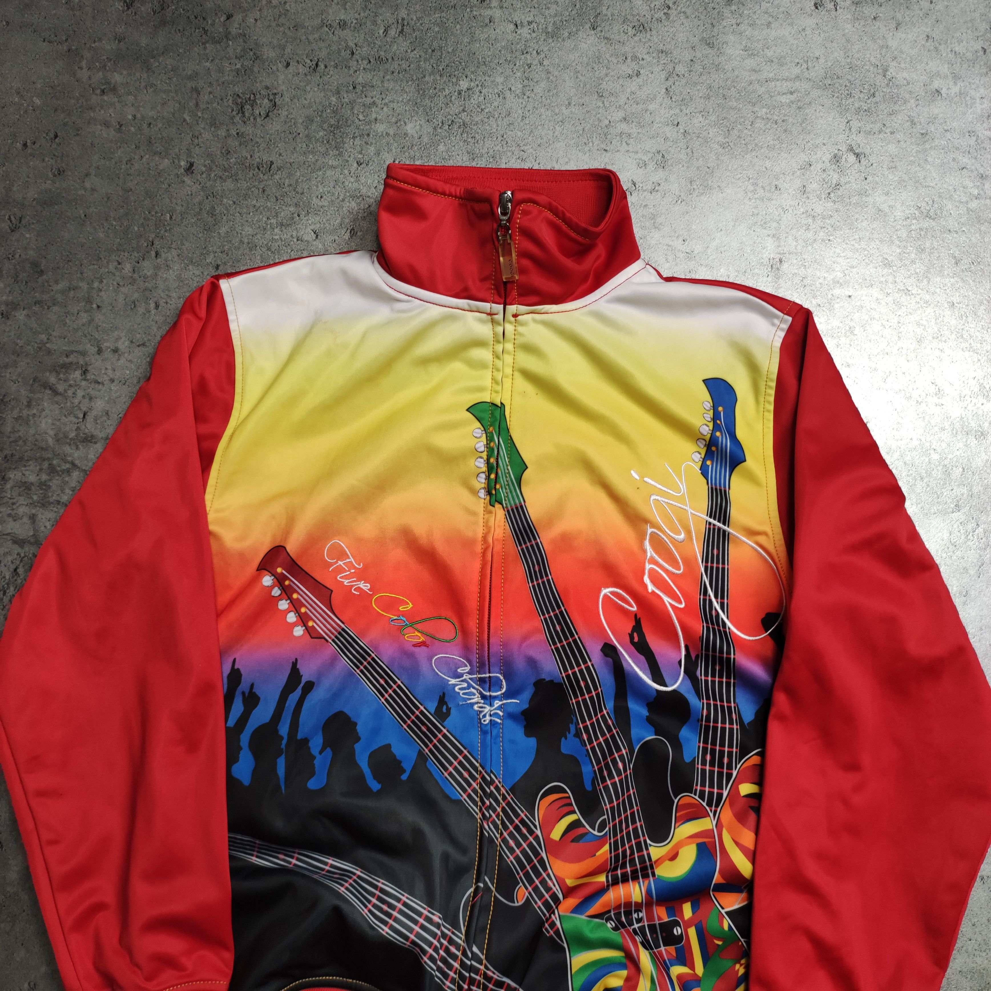 Coogi RARE Coogi Australia Colour Guitars Track Sweatshirt Size US S / EU 44-46 / 1 - 3 Thumbnail