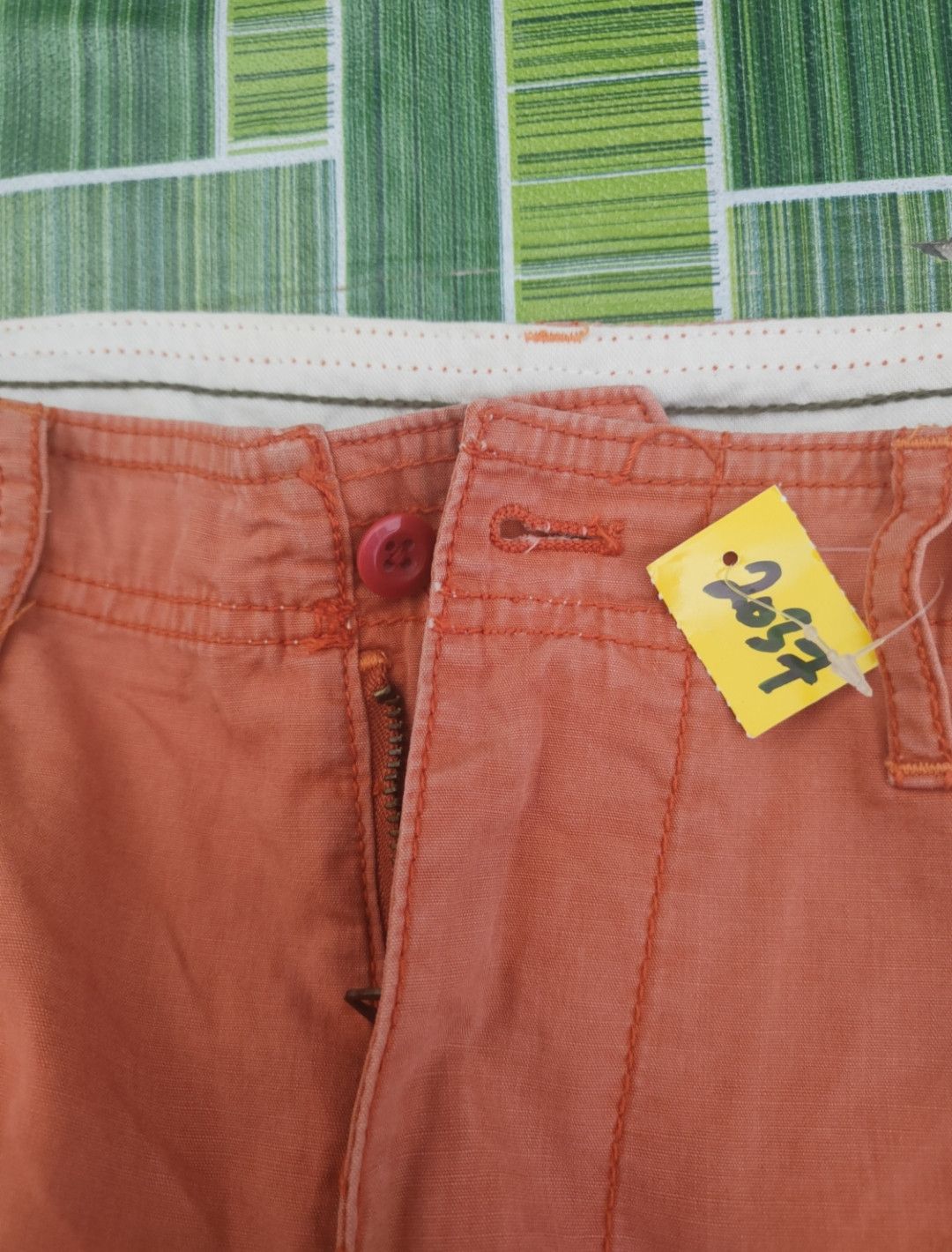 Polo Ralph Lauren DL Polo by Ralph Lauren Orange Multipocket Cargo Pants #2037 Size US 32 / EU 48 - 16 Thumbnail