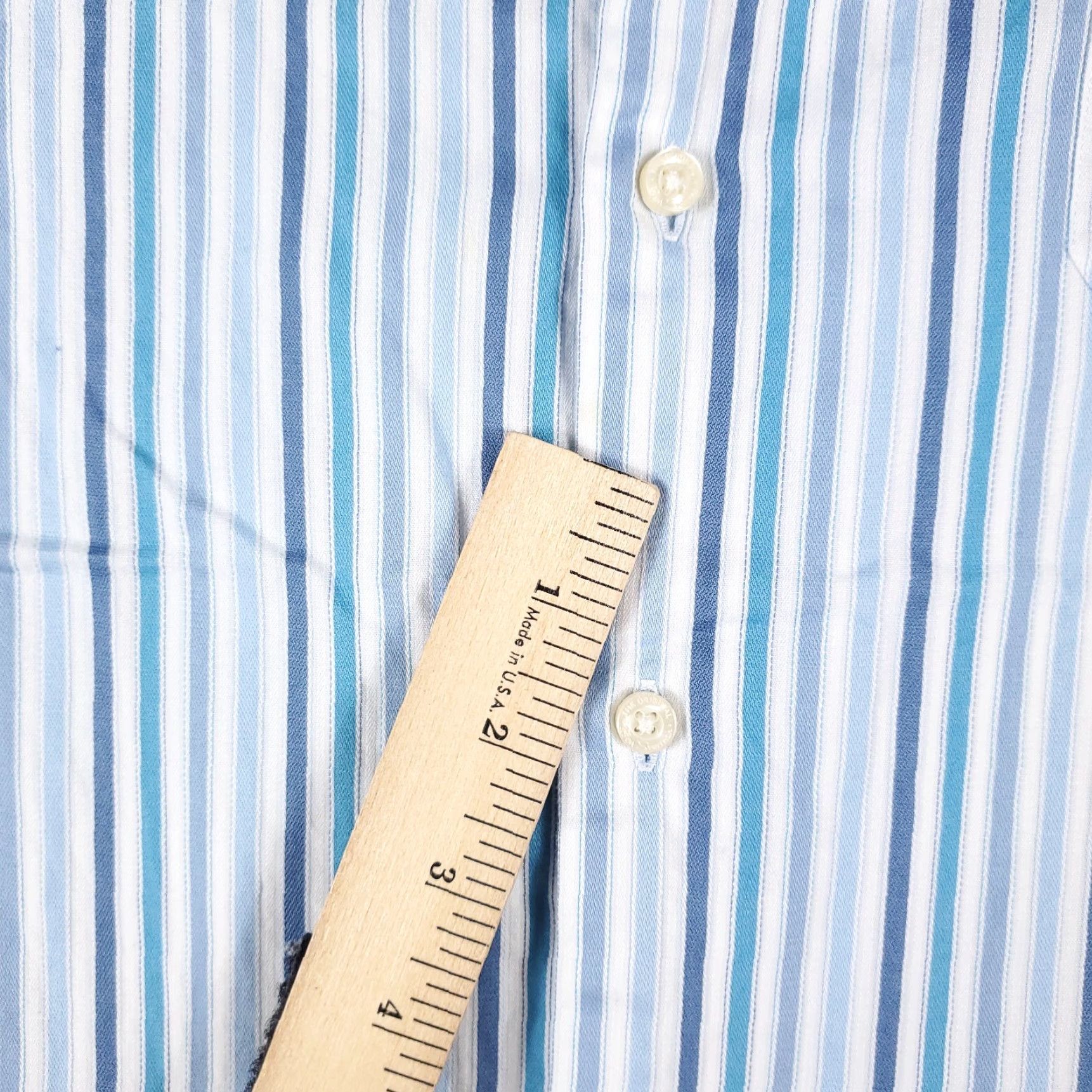 Ben Sherman Ben Sherman Blue Striped Button-Up Shirt Mens XL Long Sleeve Casual Size US XL / EU 56 / 4 - 4 Thumbnail