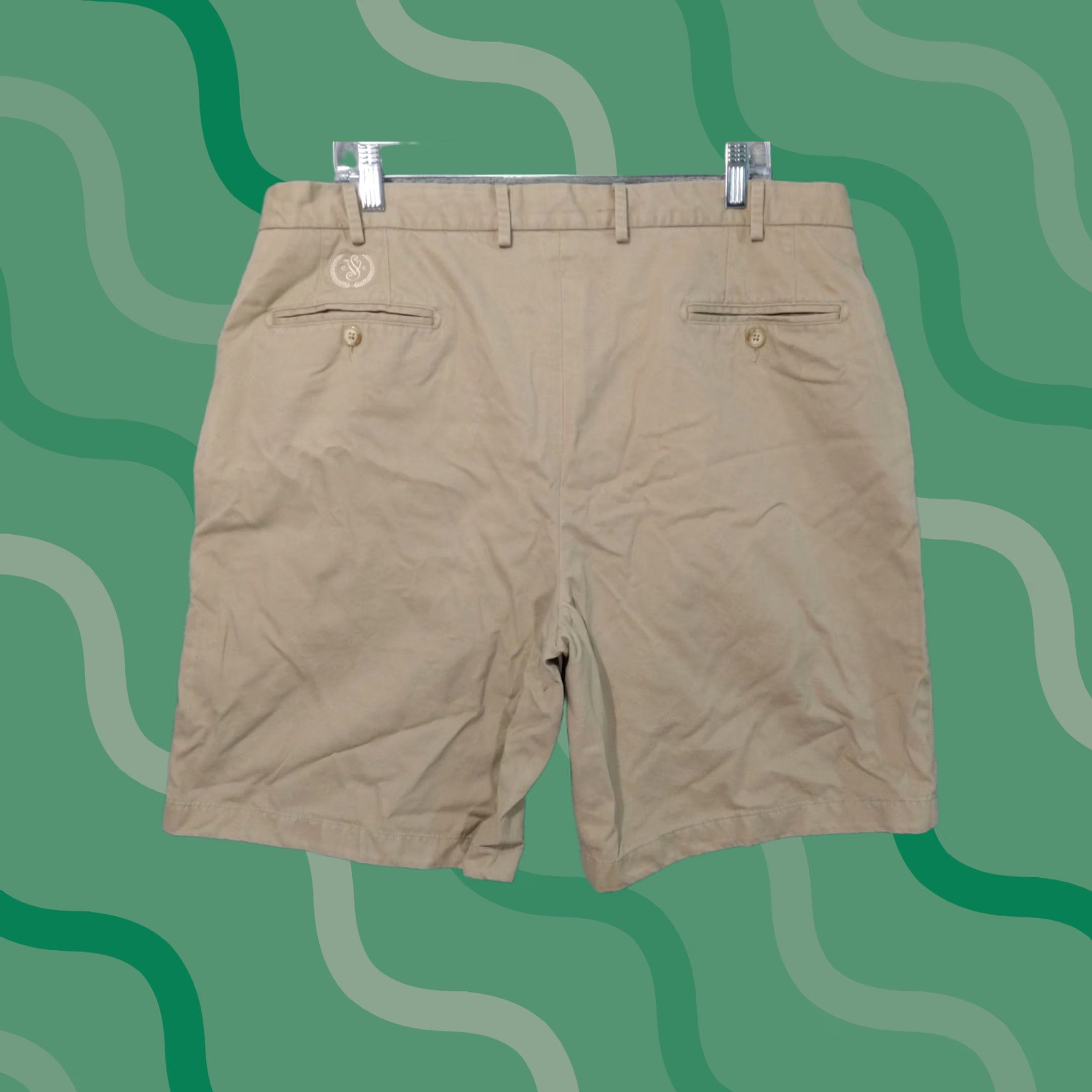 Peter Millar Peter Millar Shorts Mens 38 Beige Soft Touch Twill Golf Chino Pima Cotton Size US 38 / EU 54 - 1 Thumbnail