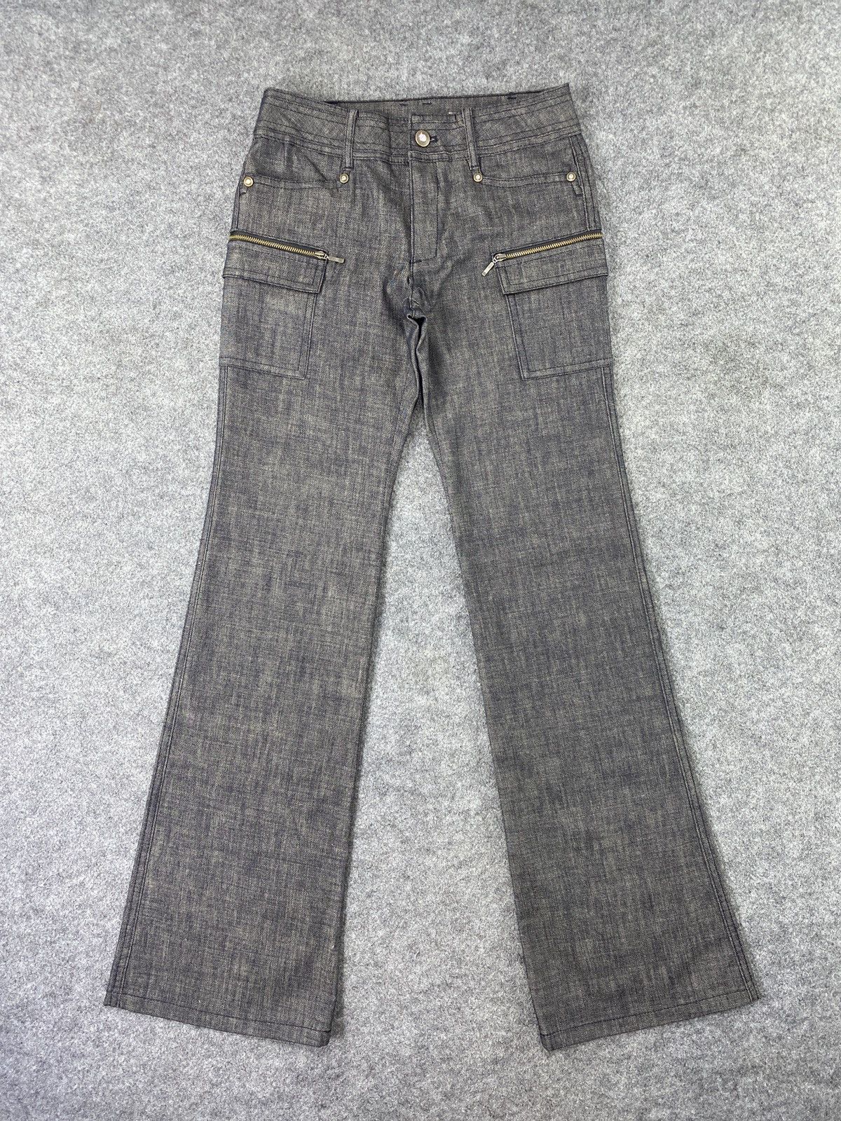 Japanese Brand × Johnbull Japanese Brand Multi Pocket Flare Pants - J1121 Size 26" / US 2 / IT 38 - 1 Thumbnail