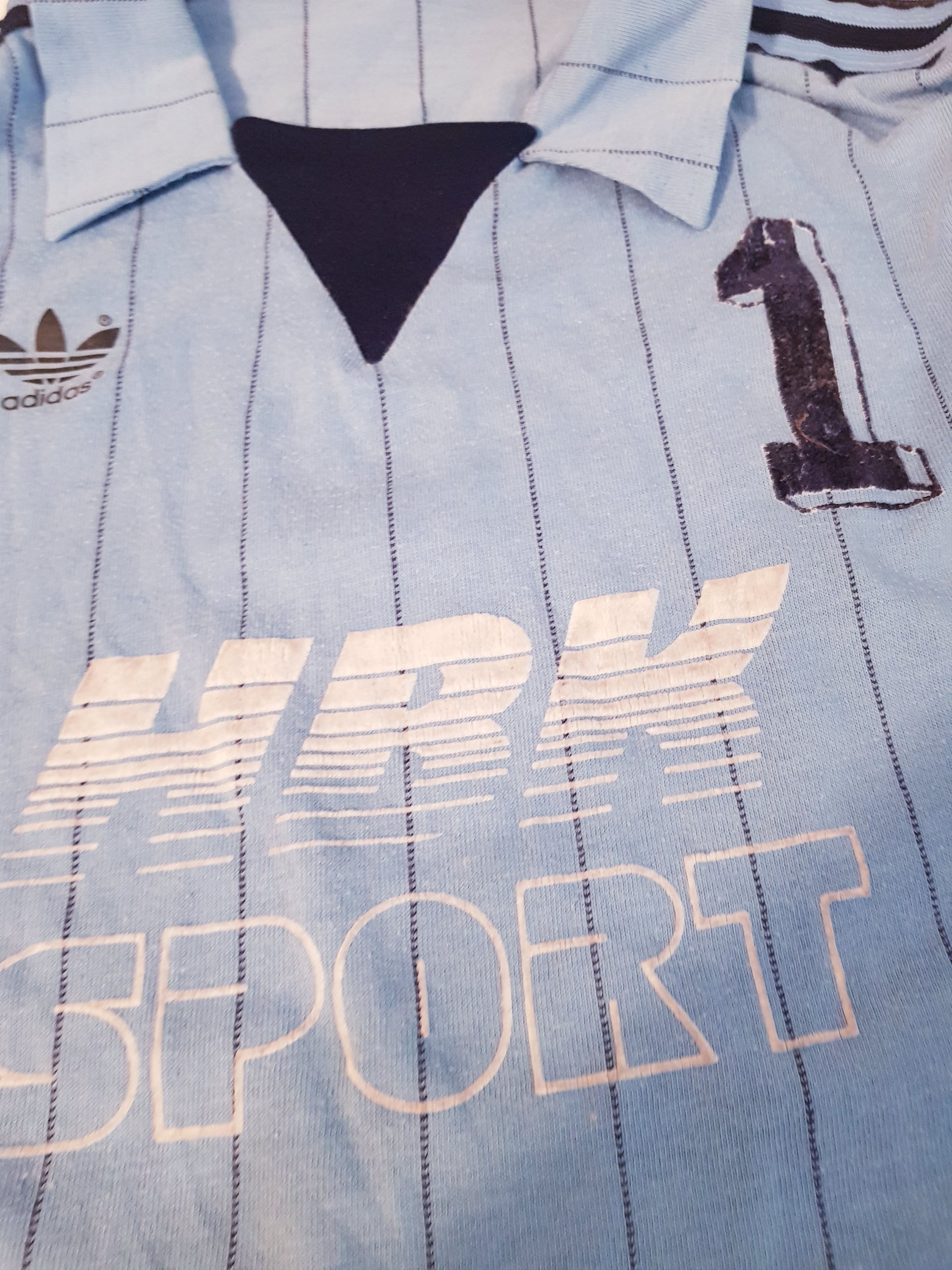 Adidas Adidas Trefoil 80s Match Worn West Germany Football Shirt #1 Size US L / EU 52-54 / 3 - 7 Thumbnail