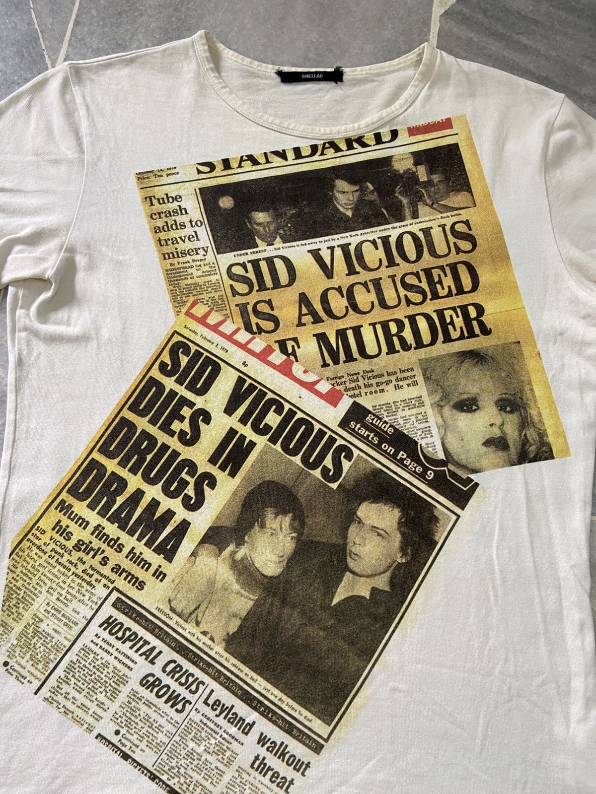 Band Tees Vintage Shellac Sid Vicious 90s Sex Pistols Tee Size US S / EU 44-46 / 1 - 2 Thumbnail
