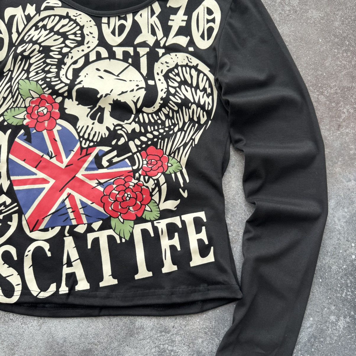 Hysteric Glamour Y2K Goth Punk Vintage Long Sleeve Top Size M / US 6-8 / IT 42-44 - 6 Thumbnail