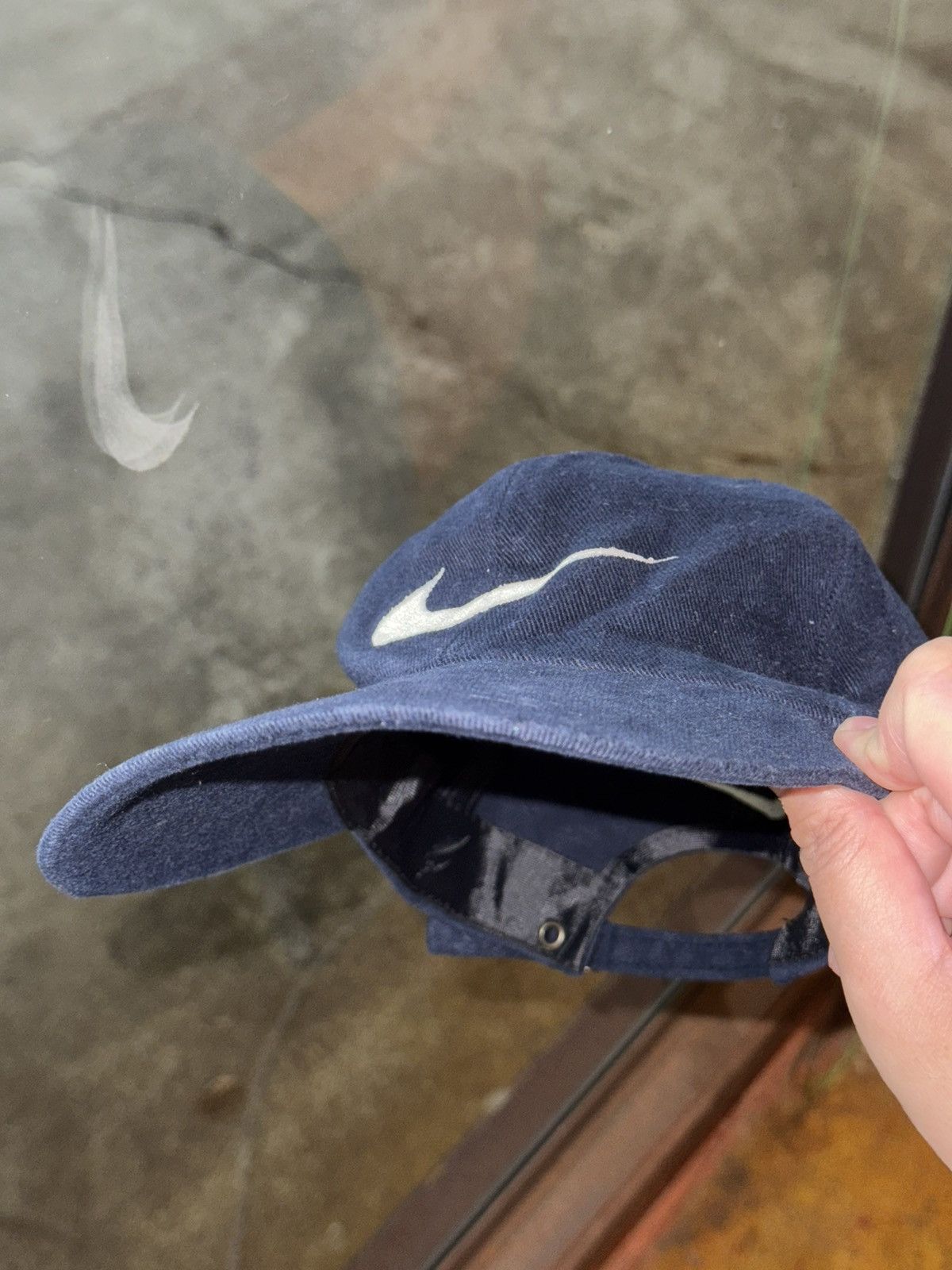 Nike Vintage Nike Swoosh 00's Bootleg Long-bill Cap Size ONE SIZE - 5 Thumbnail