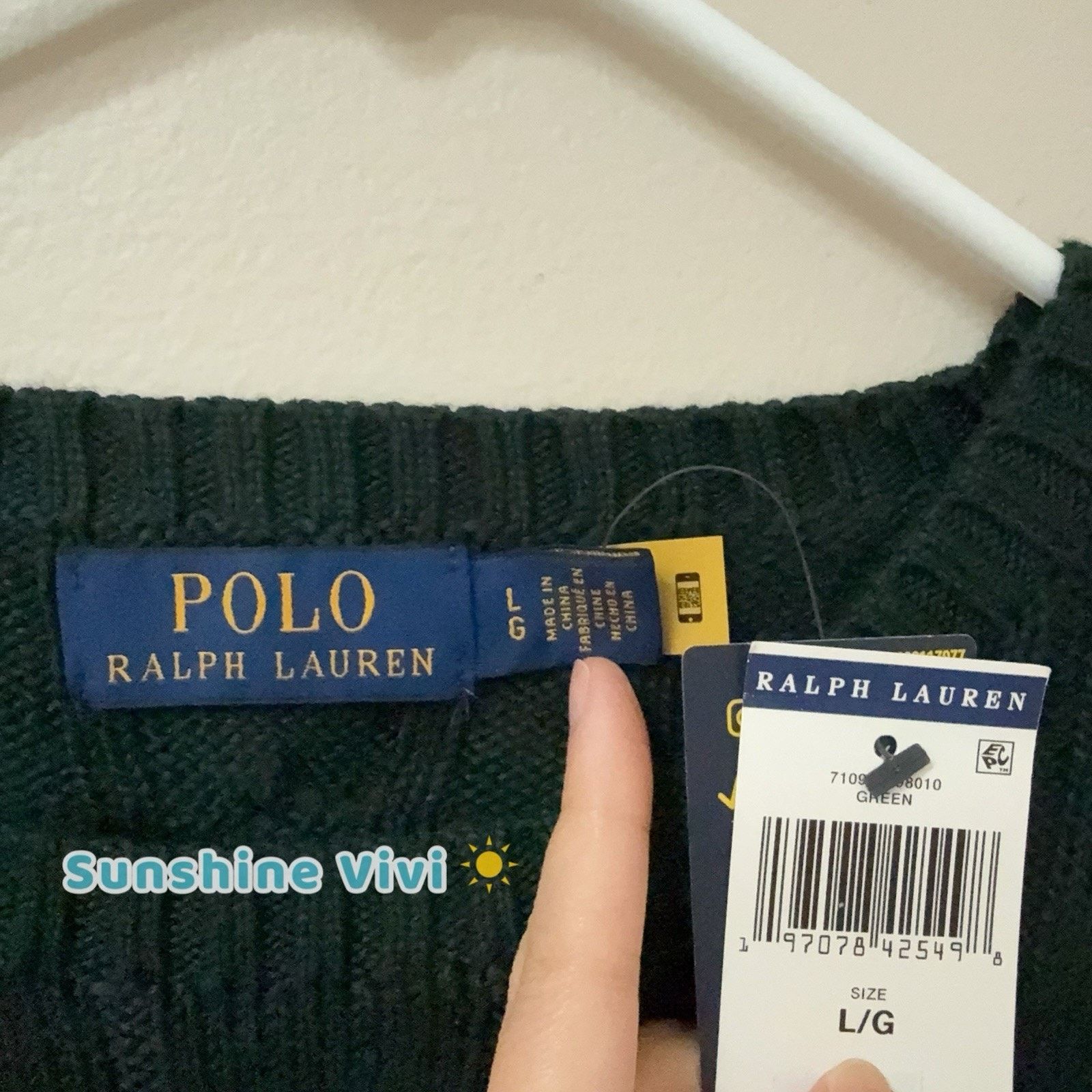Ralph Lauren NWT Polo Ralph Lauren Men Cable-Knit Cotton Long Sweater L Size US L / EU 52-54 / 3 - 4 Thumbnail
