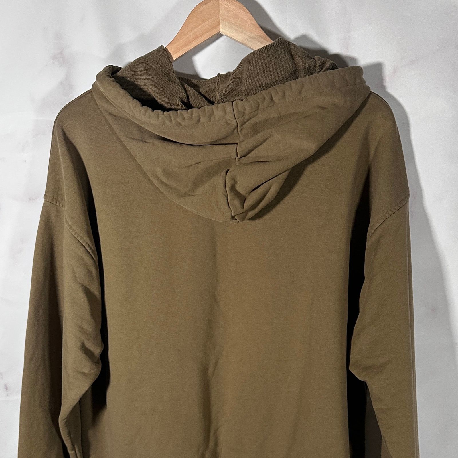 Helmut Lang Olive Double Hem Hoodie Size US L / EU 52-54 / 3 - 7 Thumbnail