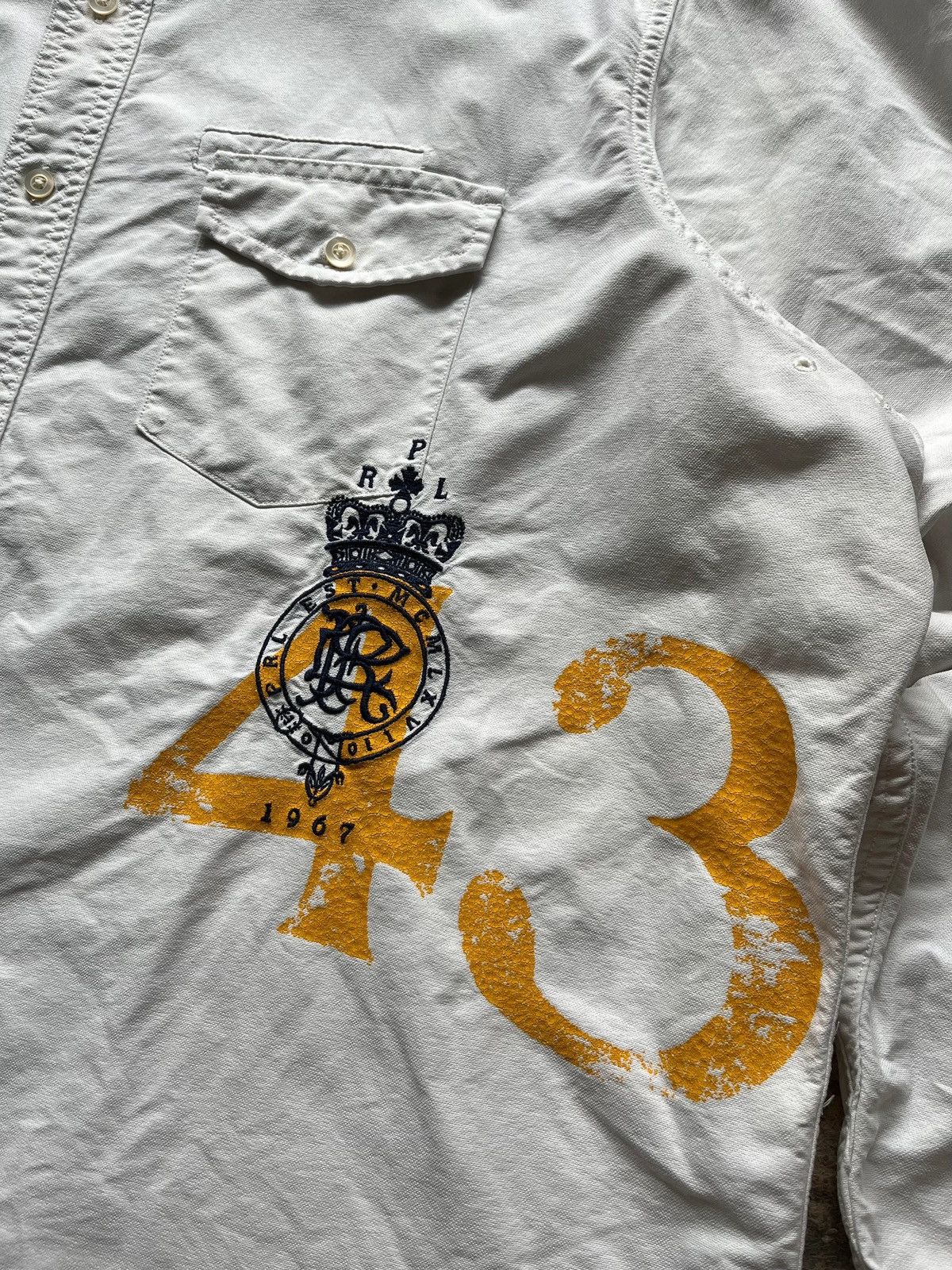 Ralph Lauren Polo Ralph Lauren Sz XXL / 38 Shirt #43 White 2000s Size US XXL / EU 58 / 5 - 2 Thumbnail