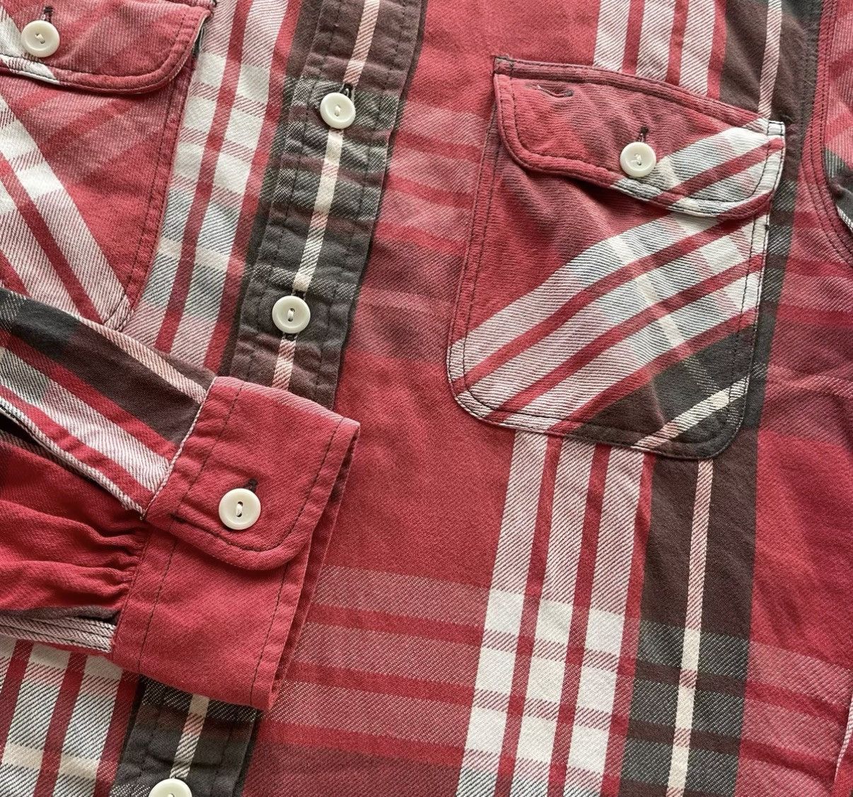 RRL Ralph Lauren RRL Ralph Lauren Double RL Red Plaid Work Shirt K22 Size US S / EU 44-46 / 1 - 4 Thumbnail