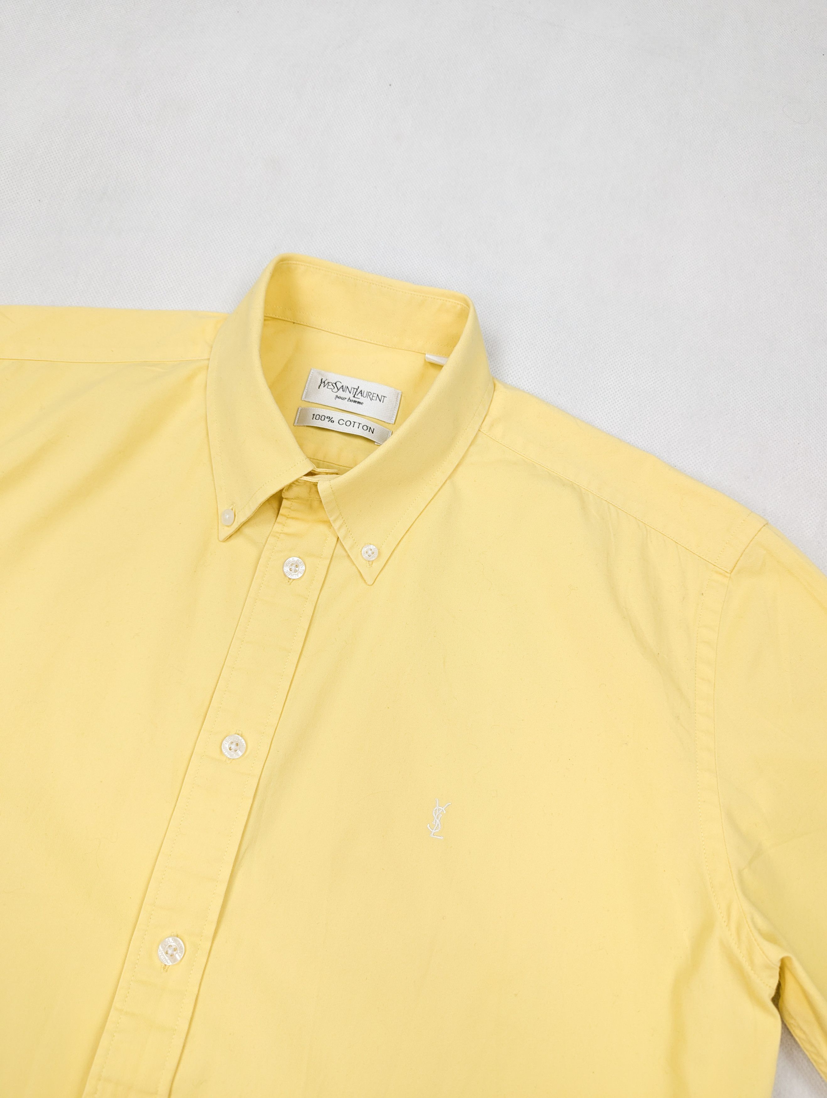 Yves Saint Laurent YSL yellow shirt L