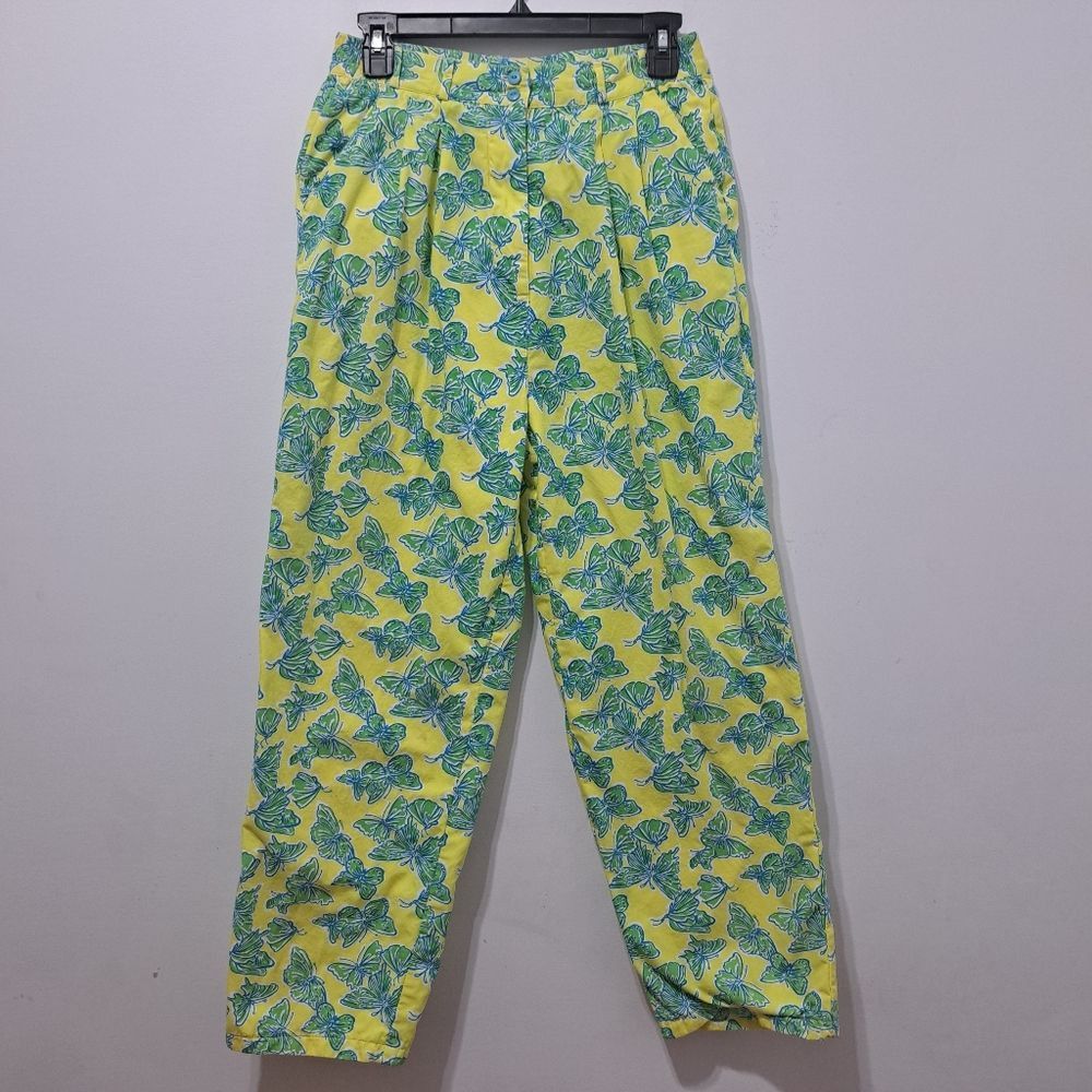 Lilly Pulitzer Vintage Lilly Pulitzer Butterfly Print Cotton High Waist Y2K Size 30" / US 8 / IT 44 - 15 Thumbnail