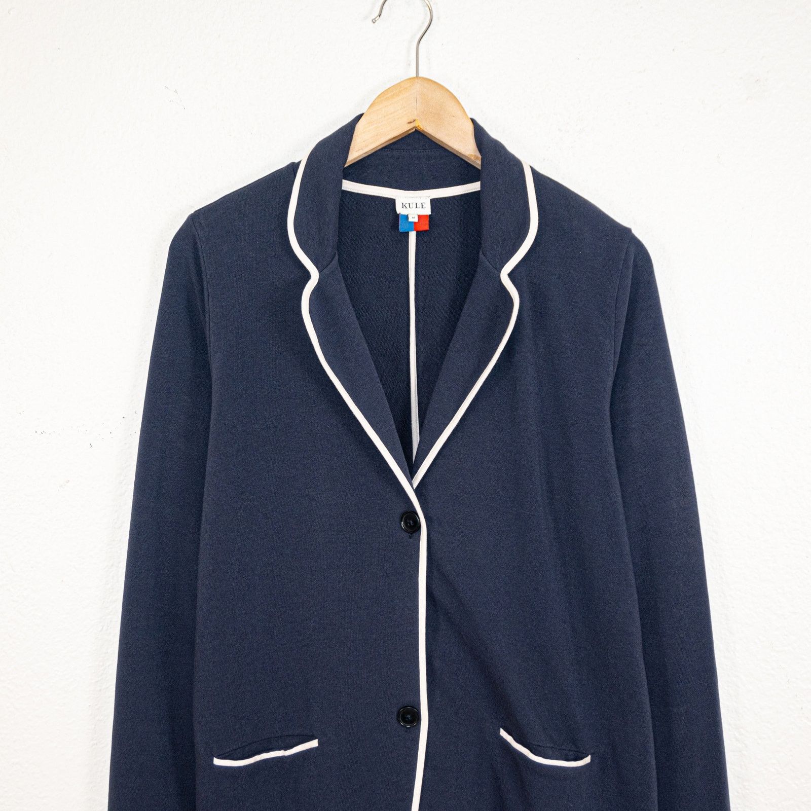 KULE Kule Women's Medium The Syd Jersey knit blazer Jacket Navy Size M / US 6-8 / IT 42-44 - 7 Thumbnail