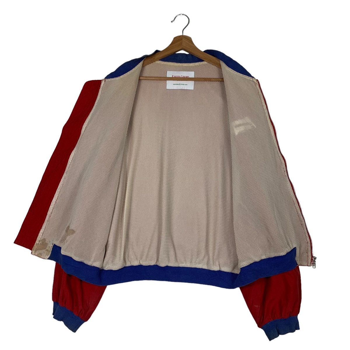 United Colors Of Benetton BENETTON FORMULA 1 Racing Team Big Logo Red Jacket #0123-C7 Size US L / EU 52-54 / 3 - 13 Thumbnail