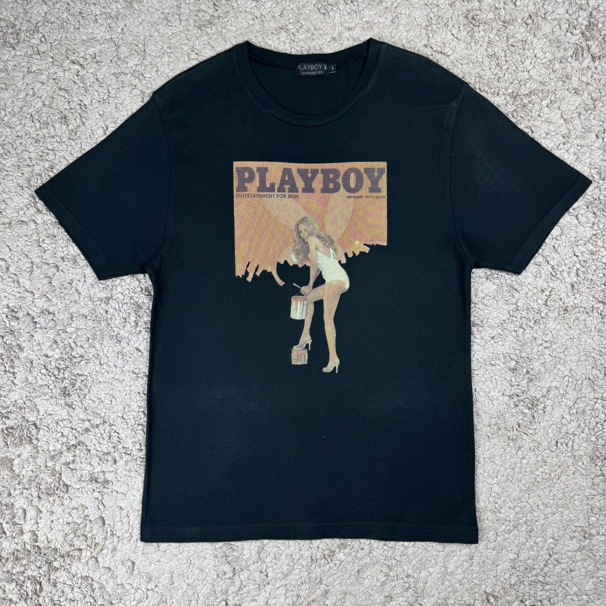 Playboy Vintage Playboy Magazine Sue Paul T-shirt Size US L / EU 52-54 / 3 - 1 Thumbnail