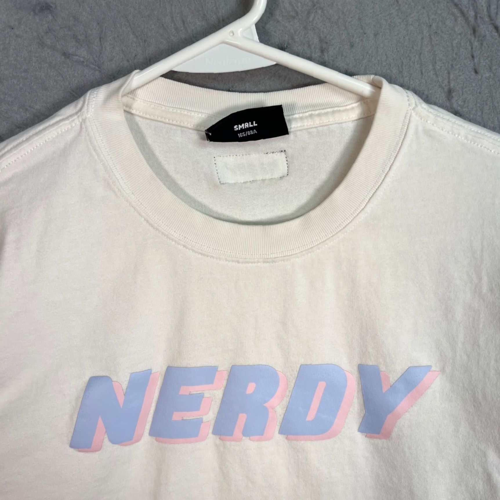 Vintage Nerdy Mens Small White Long Sleeve Crewneck T Shirt Size US S / EU 44-46 / 1 - 5 Thumbnail