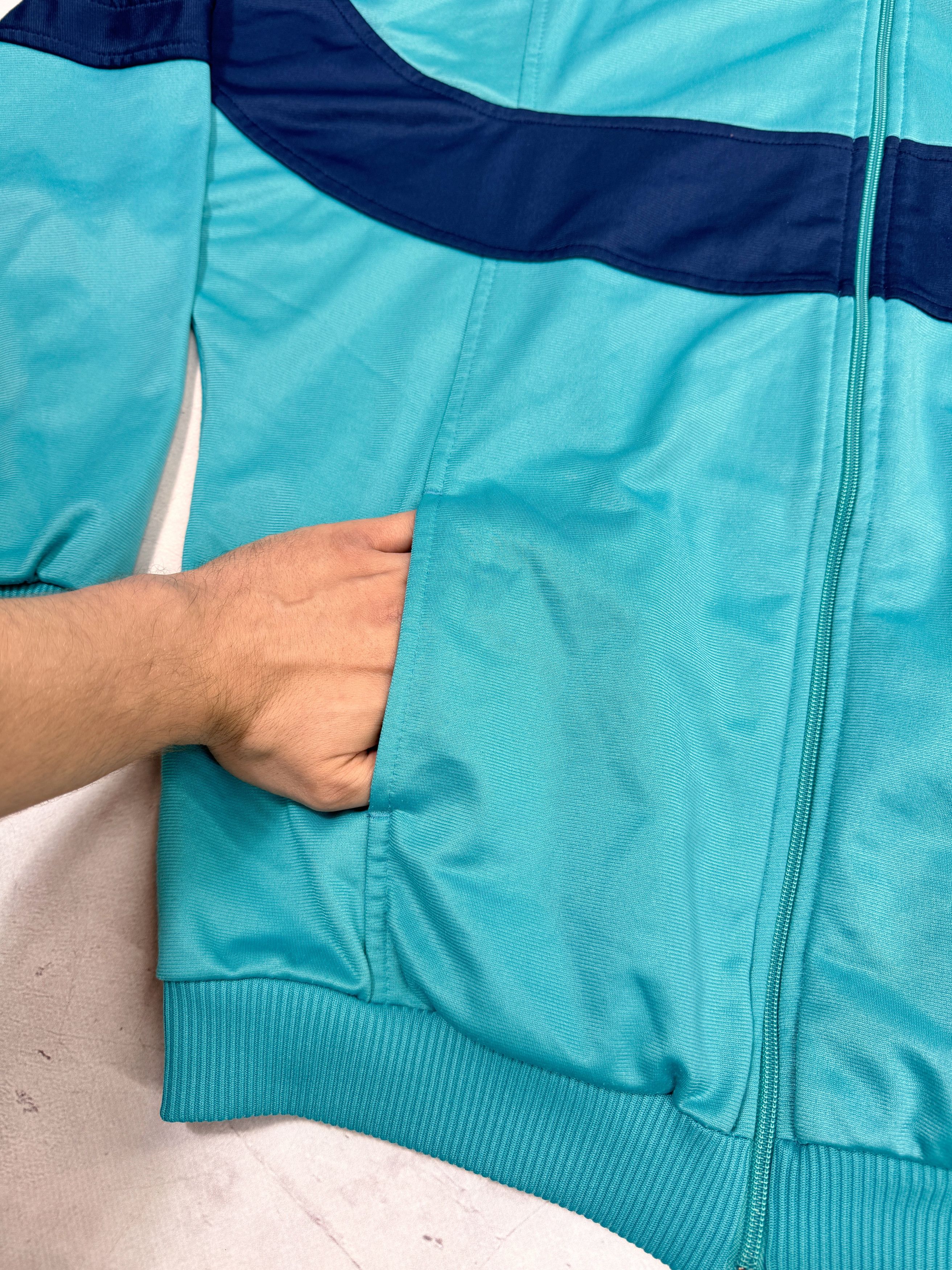 Adidas × Vintage Vintage Adidas Track Jacket SINGAPORE Aquamarine Blue Size US M / EU 48-50 / 2 - 10 Thumbnail