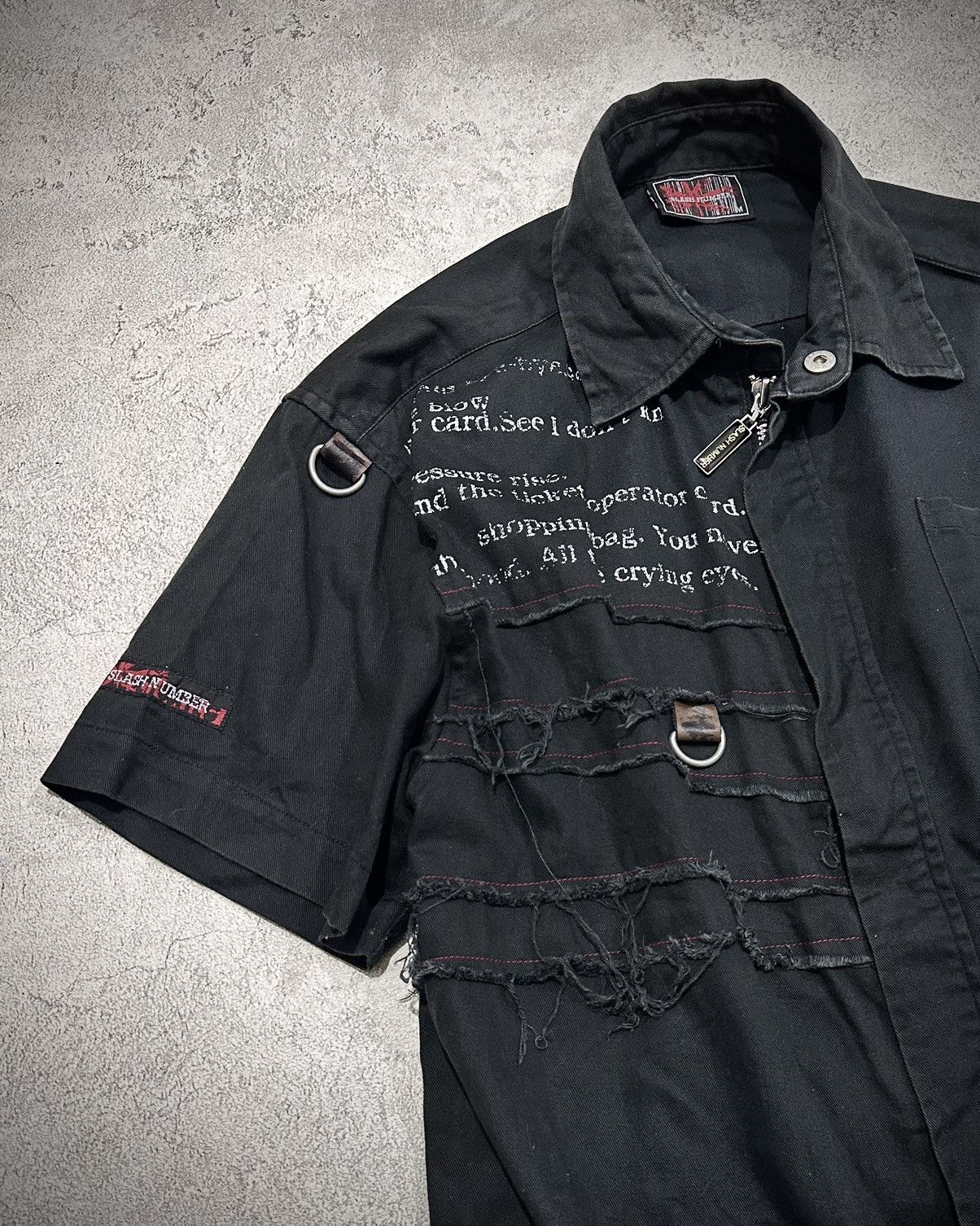 Seditionaries Slash Number Zipper Shirt Seditionaries Style Size US M / EU 48-50 / 2 - 2 Thumbnail