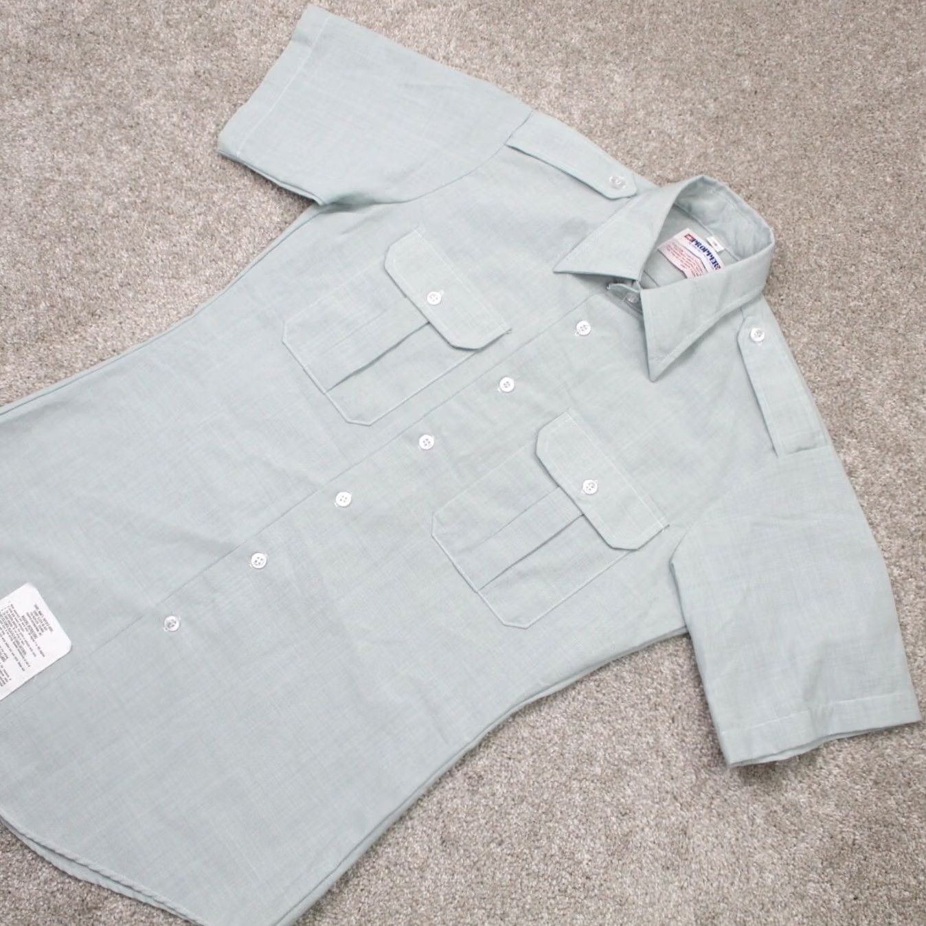 Propper PROPPER Army Shirt Mens 15 Green Tapered Body Polyester/Wool Short Sleeve ButtonUp Size US M / EU 48-50 / 2 - 3 Thumbnail