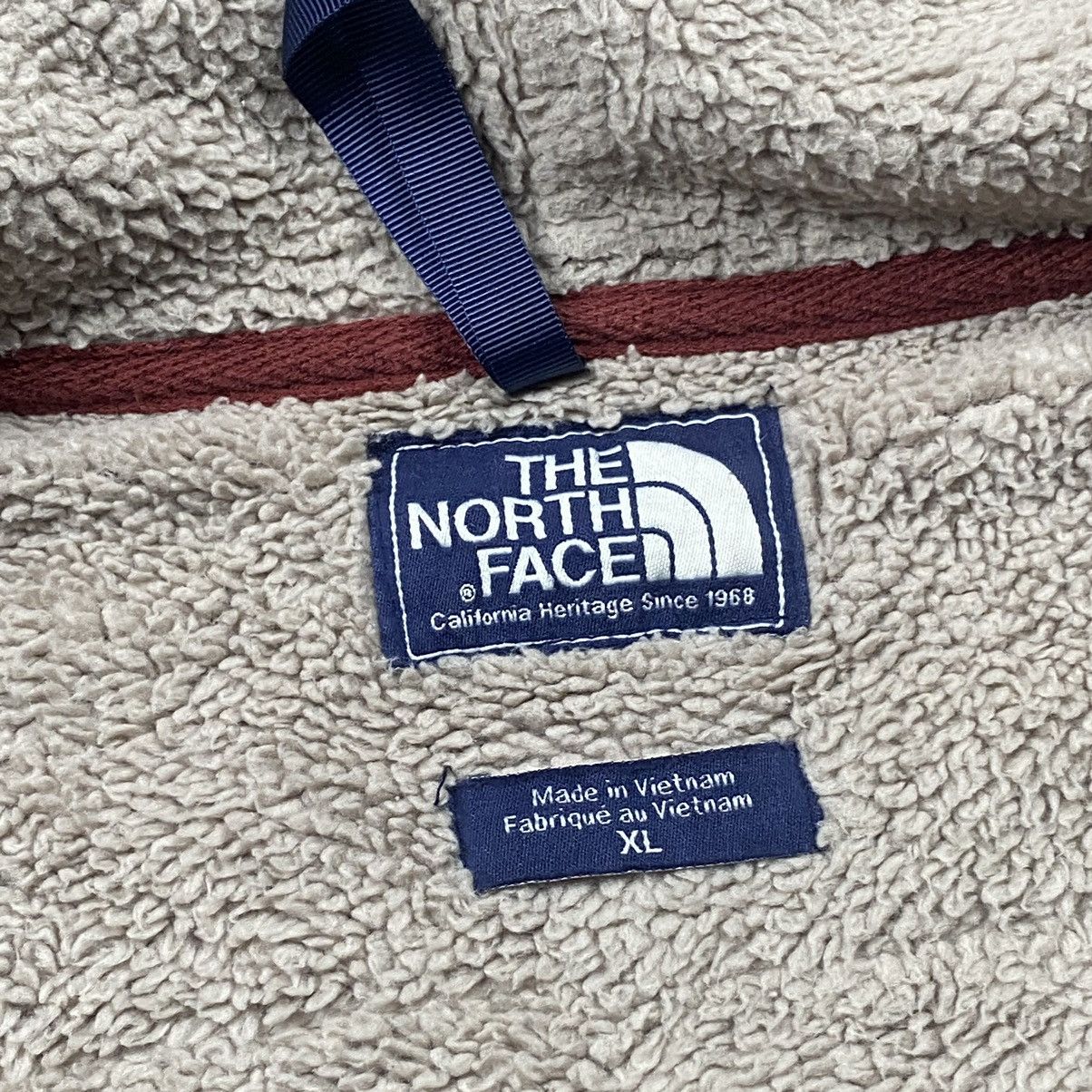 The North Face × Vintage y2k TNF Sherpa Zip Up Hoodie Jacket Size US XL / EU 56 / 4 - 8 Thumbnail