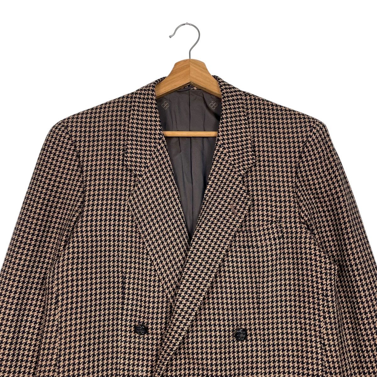 Balenciaga Balenciaga Paris Herringbone Wool Double Breasted Jacket Size US M / EU 48-50 / 2 - 2 Thumbnail