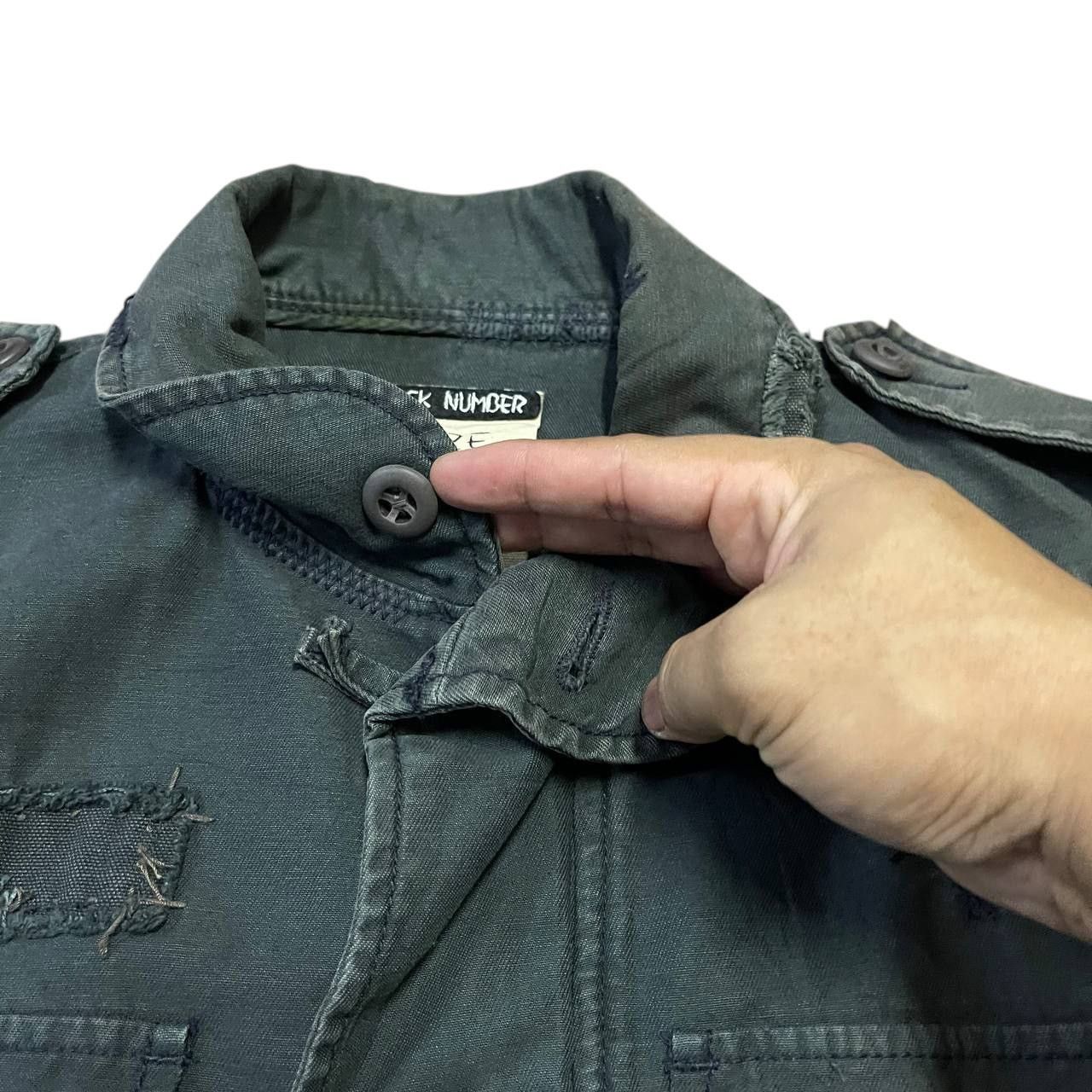 Japanese Brand Back Number Jacket Military Size US S / EU 44-46 / 1 - 8 Thumbnail