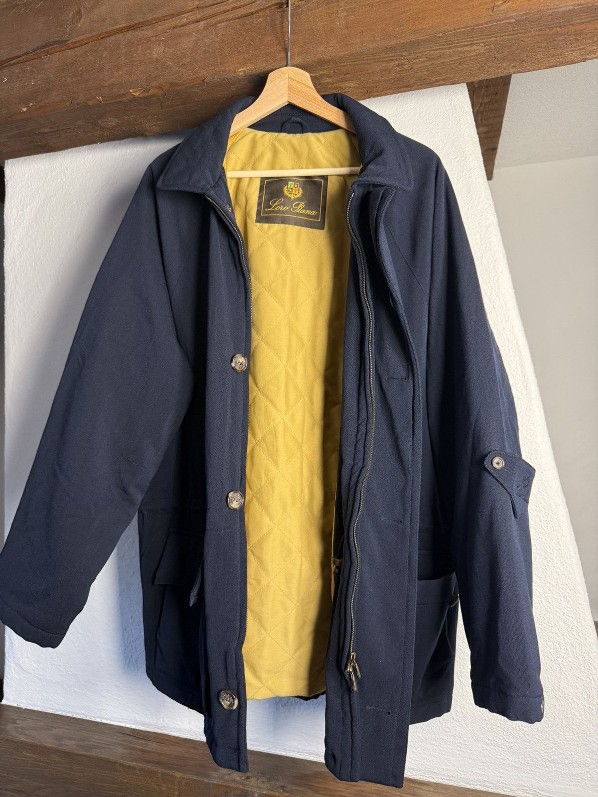 Loro Piana Luxury Loro Piana Storm System Navy Quilted Jacket Size US L / EU 52-54 / 3 - 1 Thumbnail