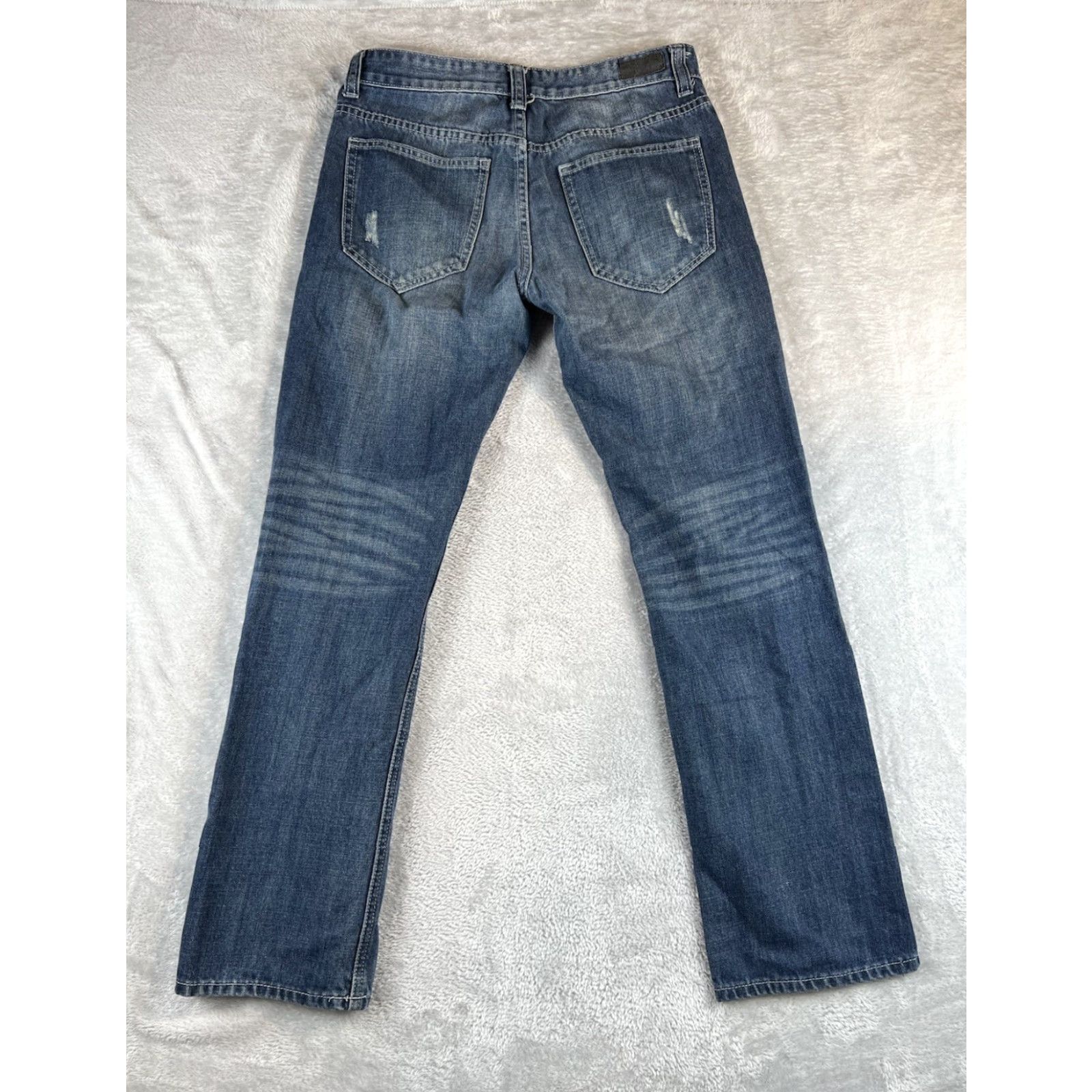 Ecko Unltd. VINTAGE Ecko Unltd. Jeans Mens 30x32 Straight Fit Distressed Blue Medium Wash Denim 90s Urban Hip Hop Size US 30 / EU 46 - 2 Thumbnail