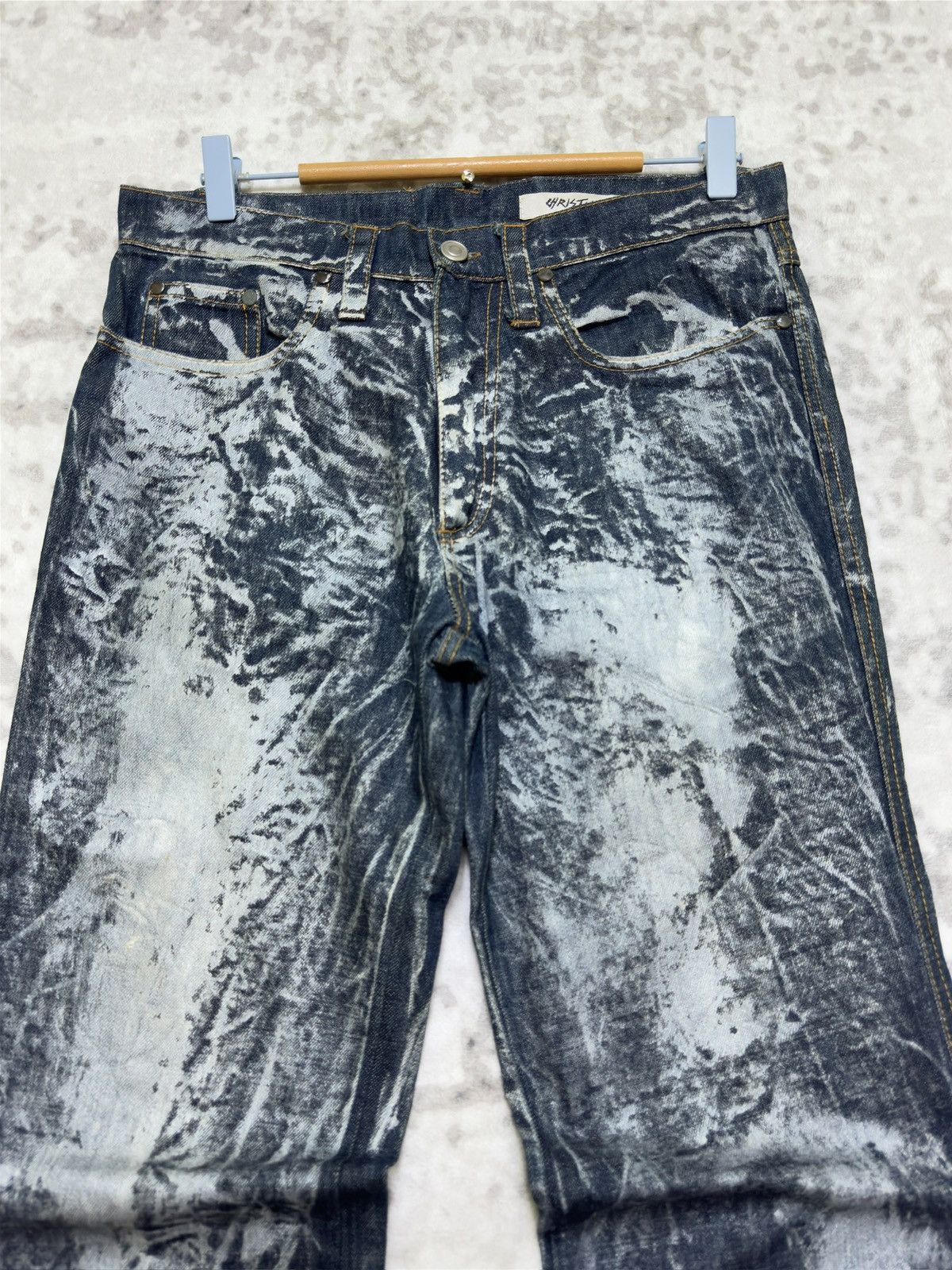 Vintage Vintage Christian Faggi Paint Splatter Denim Jeans Size US 30 / EU 46 - 3 Thumbnail