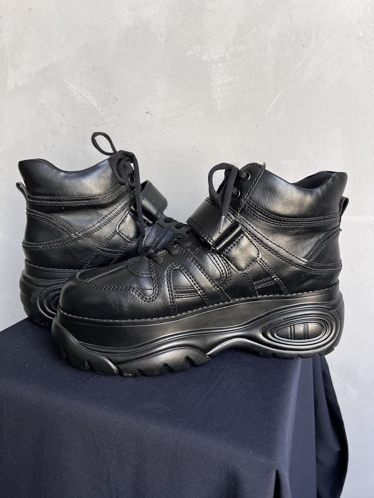SWEAR London New Rock style Boots High Black Gothic Streetwear Y2K Size US 8 / EU 41 - 8 Thumbnail