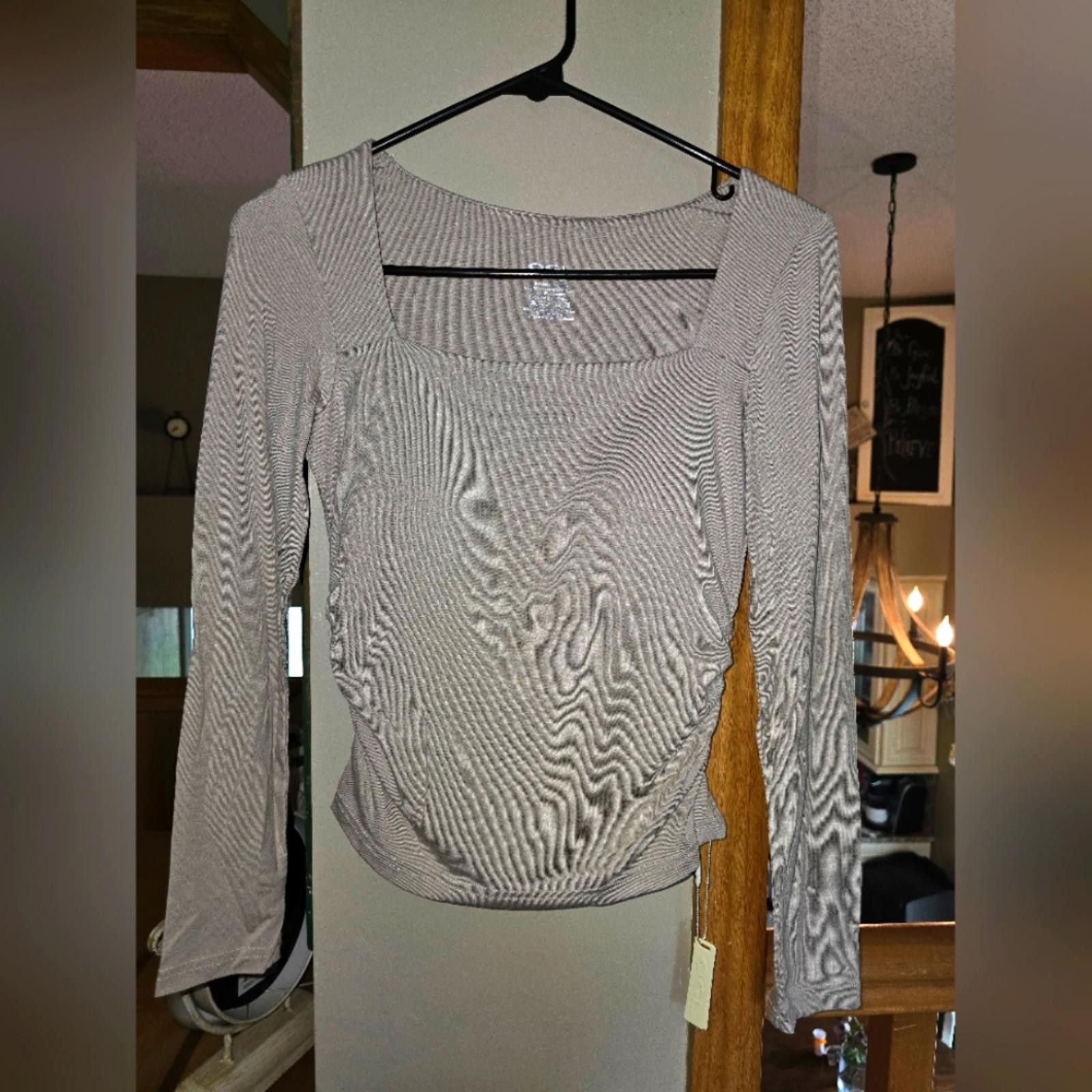 Designer Eco-SkinKiss®Square Neck Ruched Brami Top Size S / US 4 / IT 40 - 1 Thumbnail