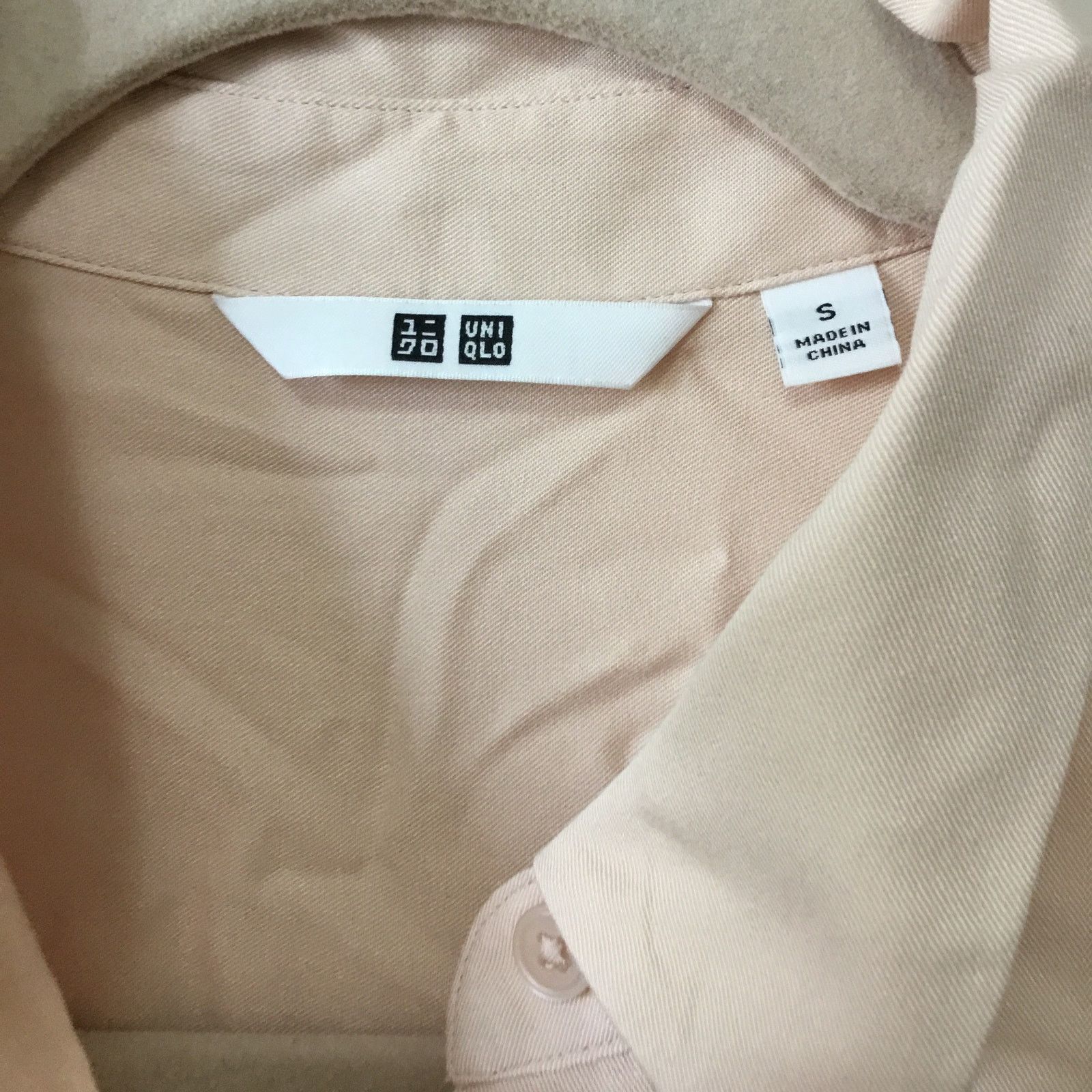 Uniqlo Uniqlo Pink Rayon Long-Sleeve Shirt Dress Size S / US 4 / IT 40 - 8 Thumbnail