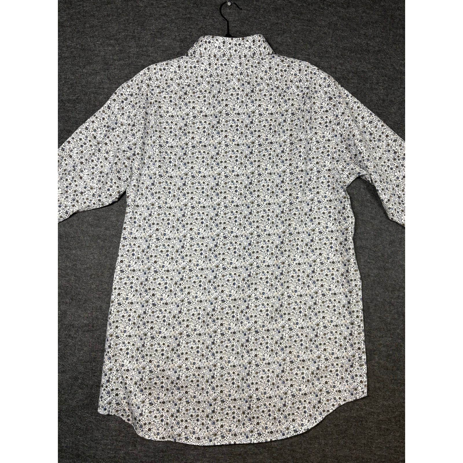 Hart Schaffner Marx Hart Schaffner Marx Floral Button Shirt Men’s White Blue0489 Size US L / EU 52-54 / 3 - 2 Thumbnail