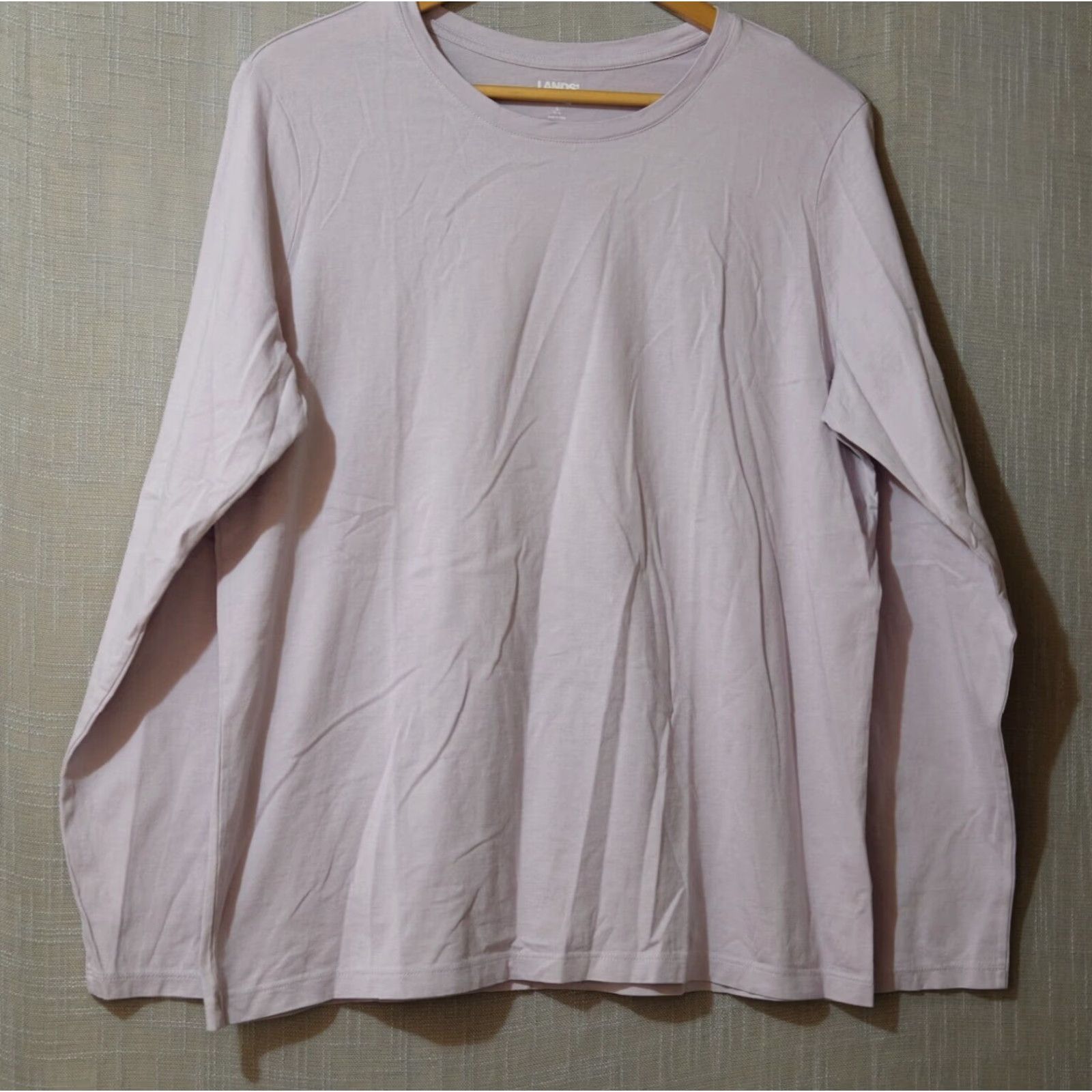 Lands' End Lands' End Relaxed Fit Long Sleeve Tee Purple Cotton Womens L VINTAGE? Size L / US 10 / IT 46 - 2 Thumbnail