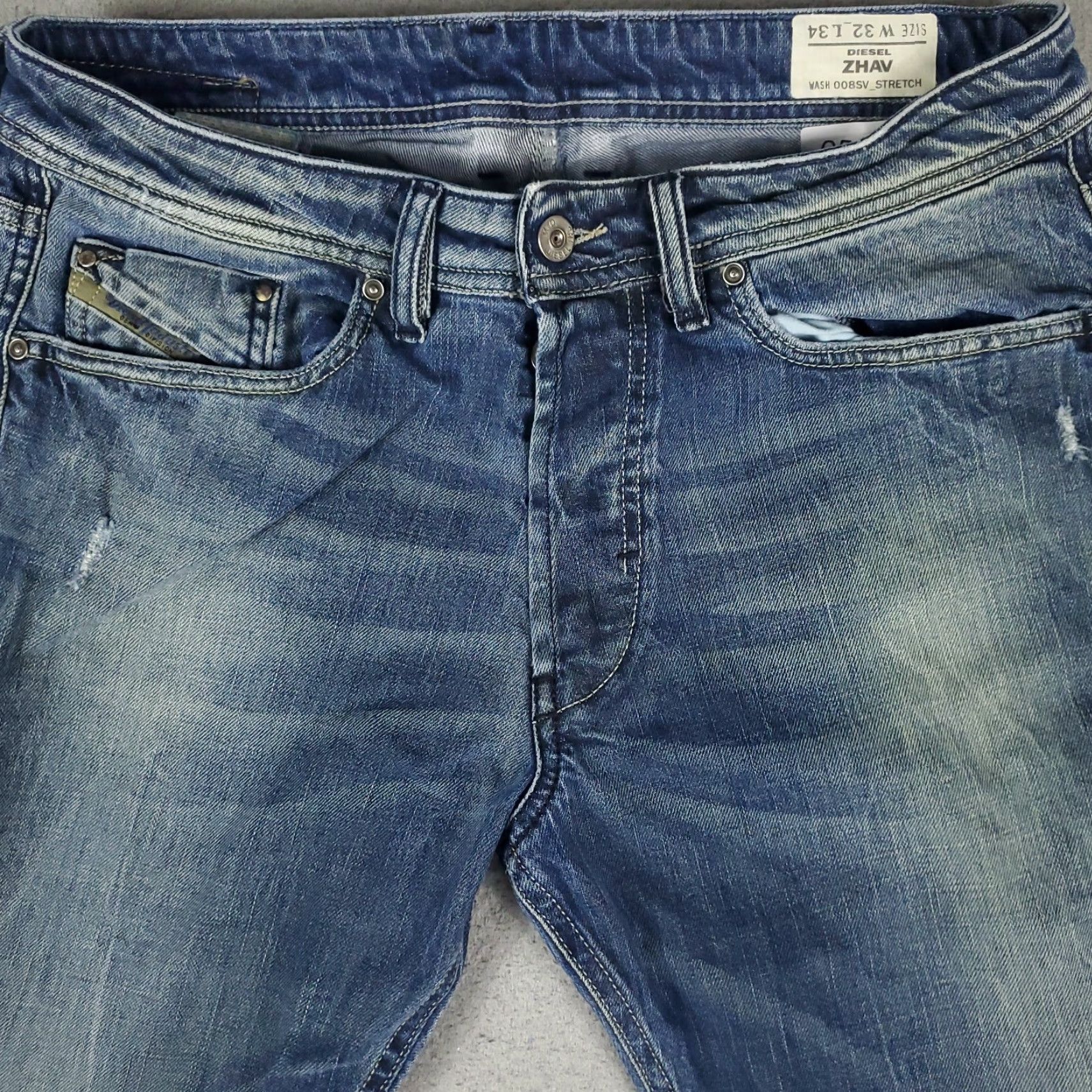 Diesel Diesel Jeans Mens 32x28 Blue Relaxed Fit Bootcut Denim Pants Size US 32 / EU 48 - 2 Thumbnail
