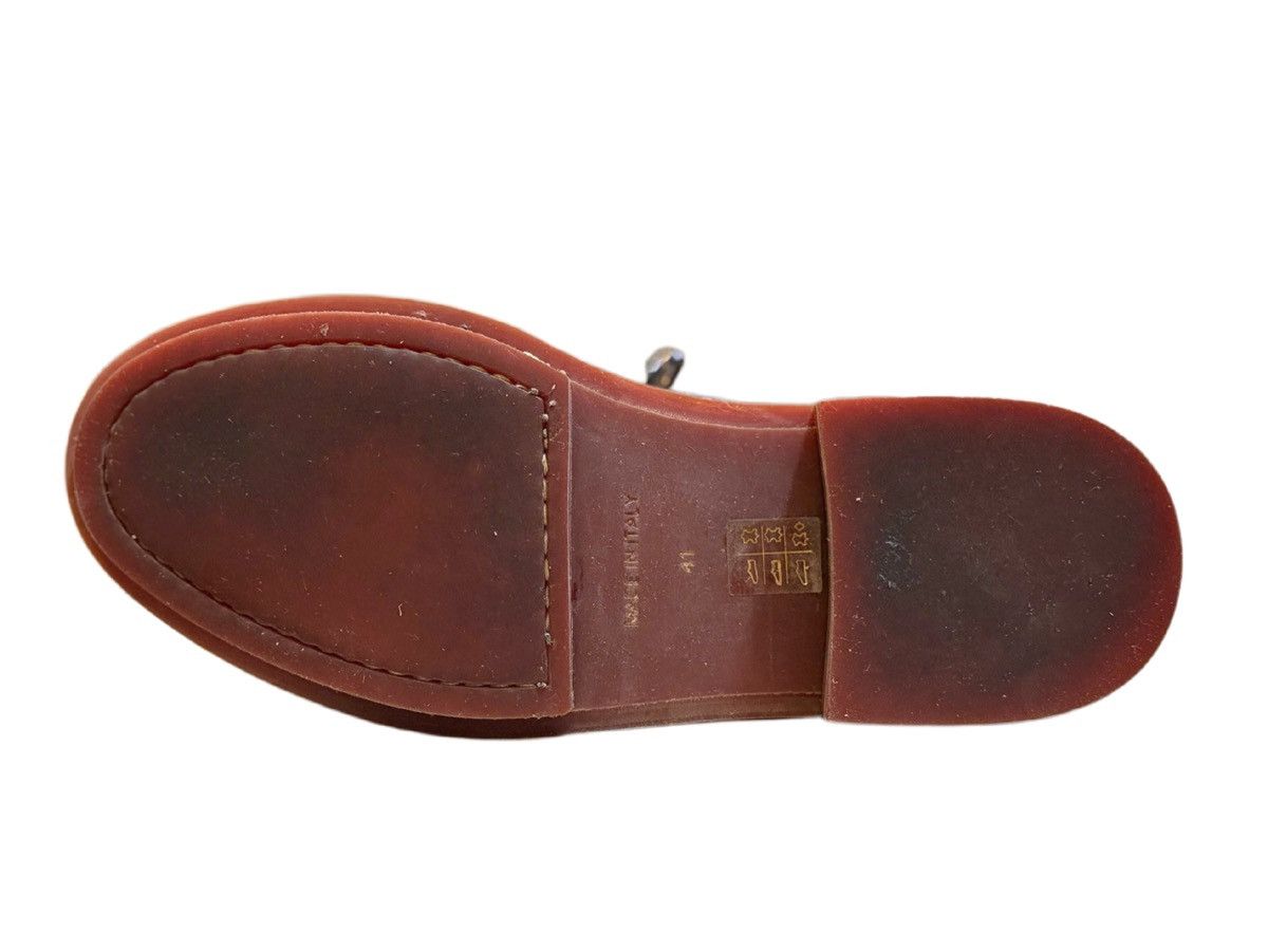 Kris Van Assche KRISVANASSCHE Navy Fringed Tongue Derby Shoes – SUPER RARE Size US 8 / EU 41 - 9 Thumbnail