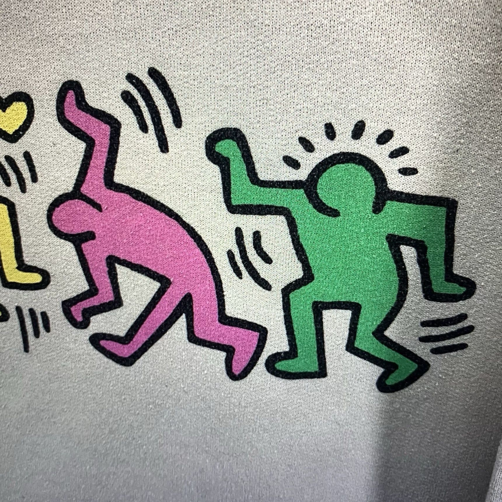 Ripple Junction Ripple Junction Graphic Hoodie Adult Medium Beige Colorful Dancers 80s 90s Mens Size US M / EU 48-50 / 2 - 7 Thumbnail