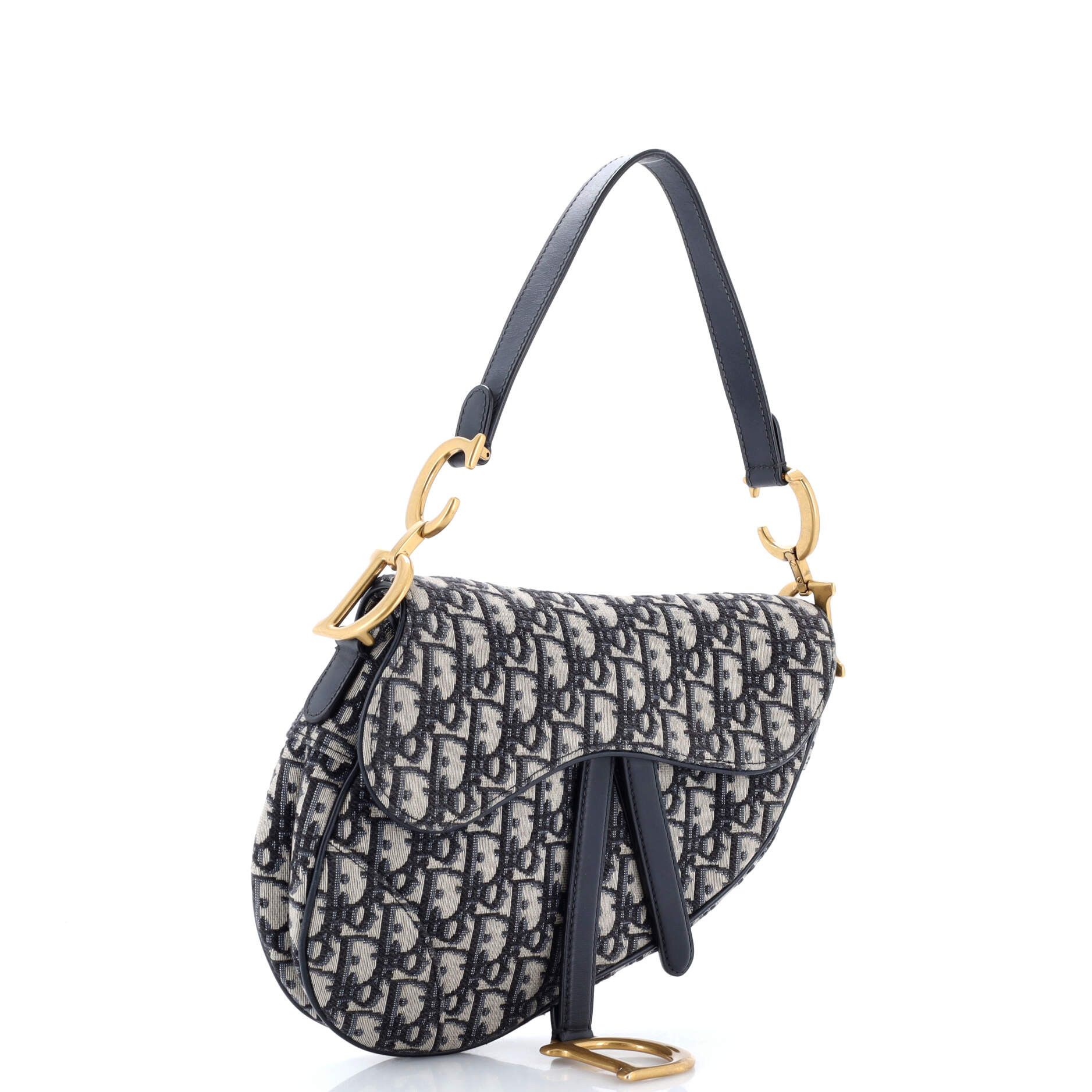 Saddle Handbag Oblique Canvas Medium