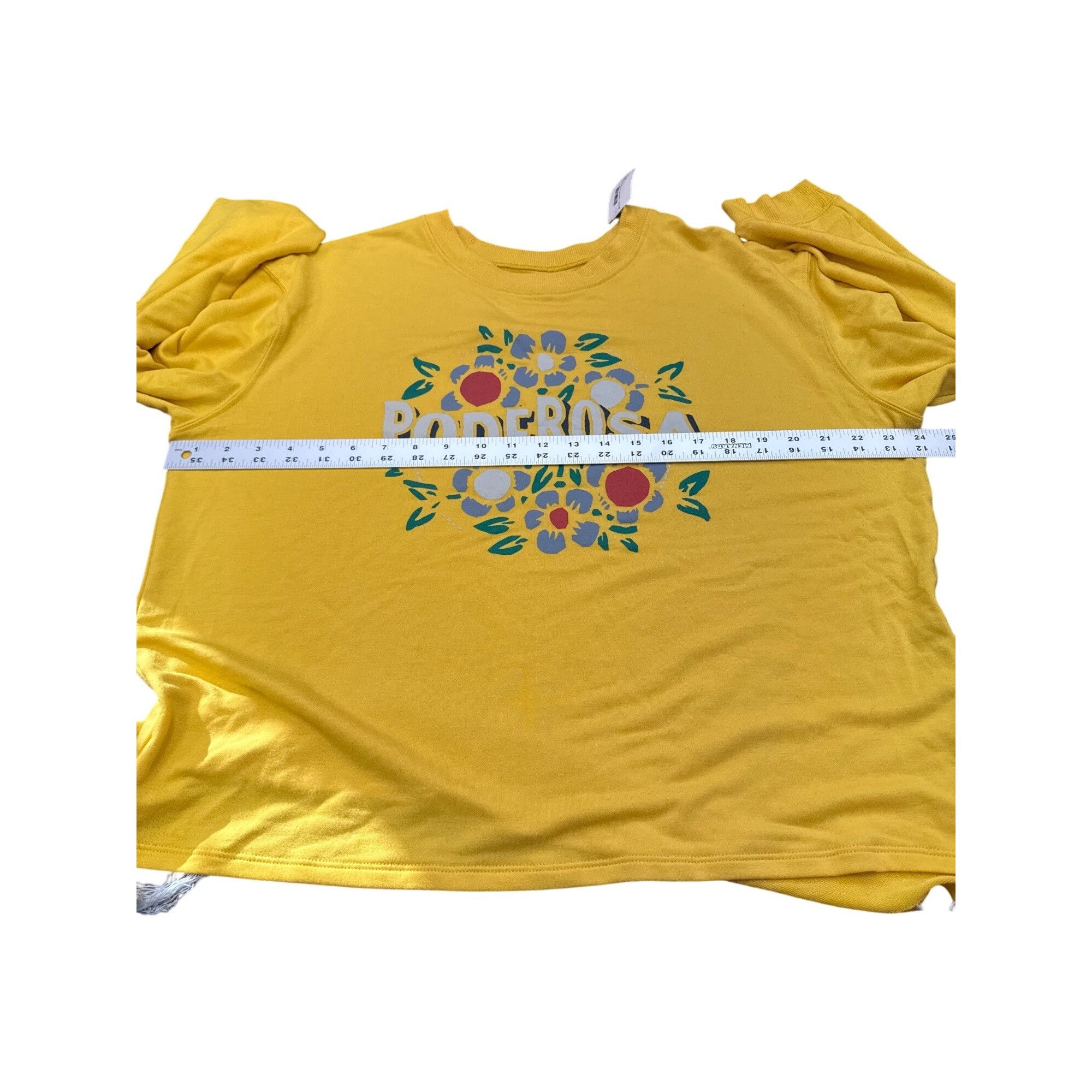 Other Women's Yellow Poderosa Sweatshirt XL By Well Worn Cotton Bl Size XL / US 12-14 / IT 48-50 - 5 Thumbnail