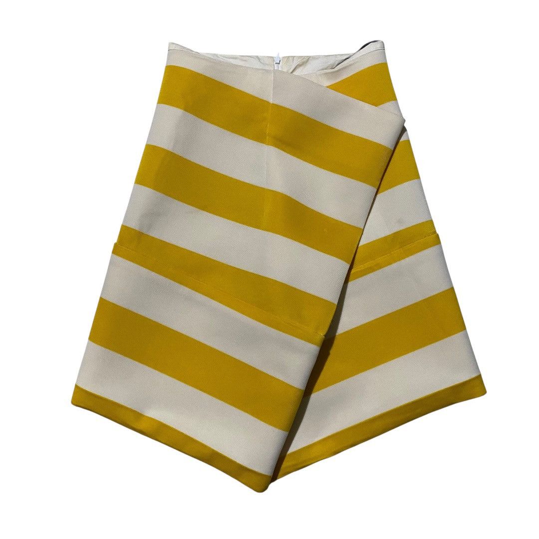Jacquemus Jacquemus striped yellow white skirt Size 27" / US 4 / IT 40 - 1 Thumbnail