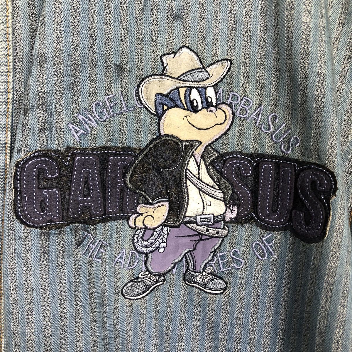 Japanese Brand 📌Vintage Denim Jacket Cartoon Big Logo Angelo Garbasus Size US M / EU 48-50 / 2 - 19 Thumbnail